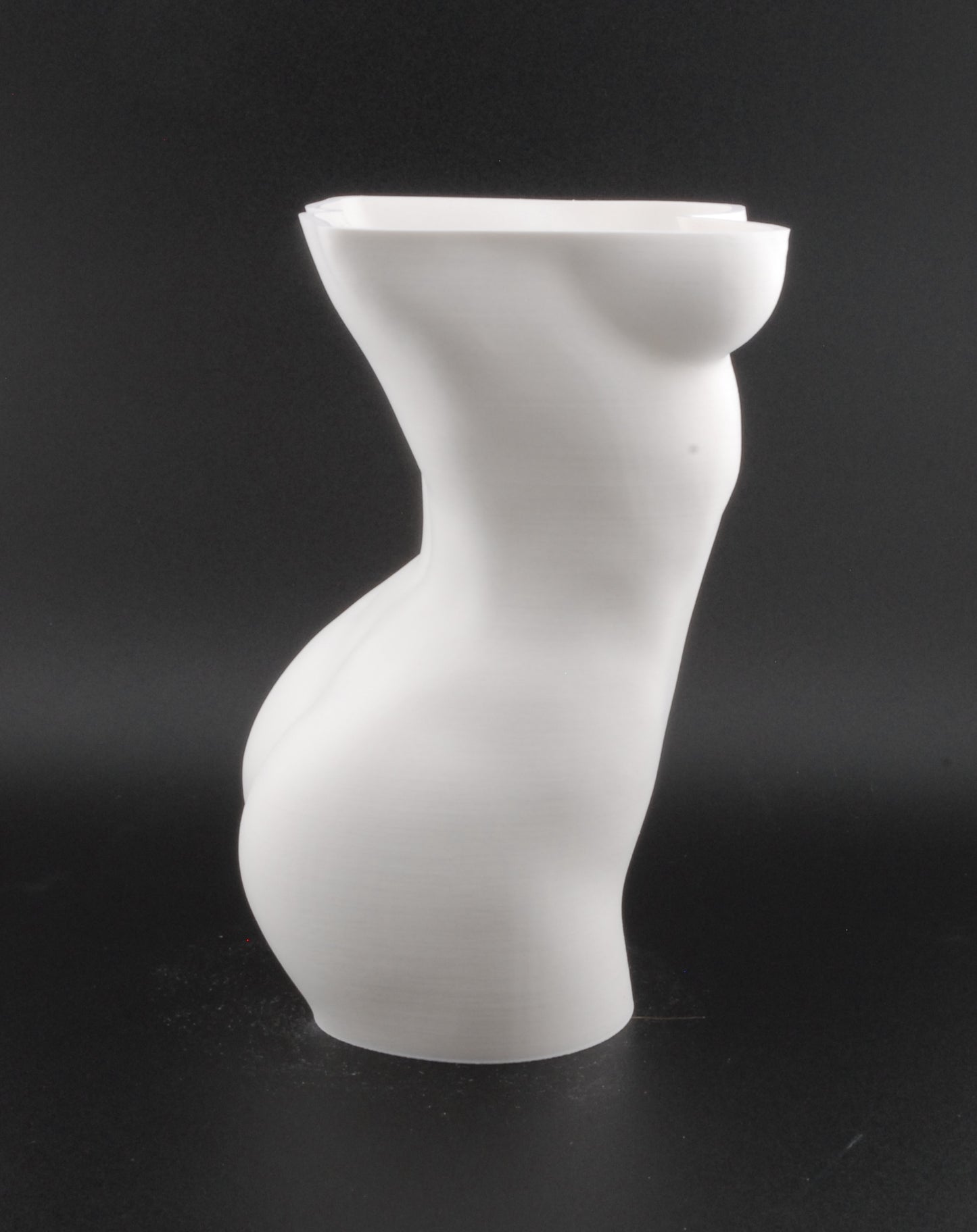 Female Torso Body Planter – 3D Printed Nude Woman Plant Pot | Erotic Modern Decor in Black or White