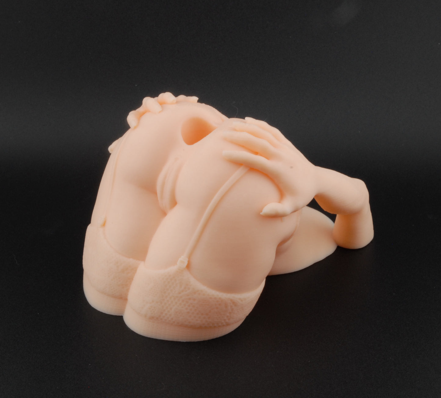 Lingerie Lover Pen Holder – Erotic Desk Décor | Adult Novelty Office Gift | Sexy Gag Pen Stand with Stockings | Naughty 3D Printed Art