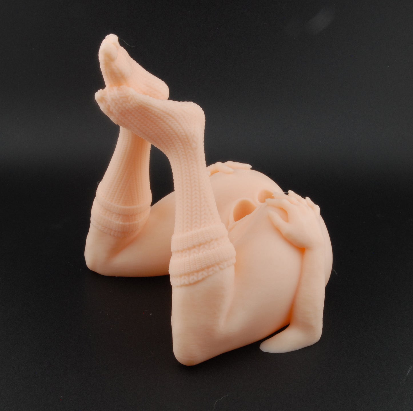 Knee-High Tease Pen Holder – Double Penetration Edition | Erotic Desk Décor | Adult Gag Gift | Sexy Stocking Pen Stand | 3D Printed Humor