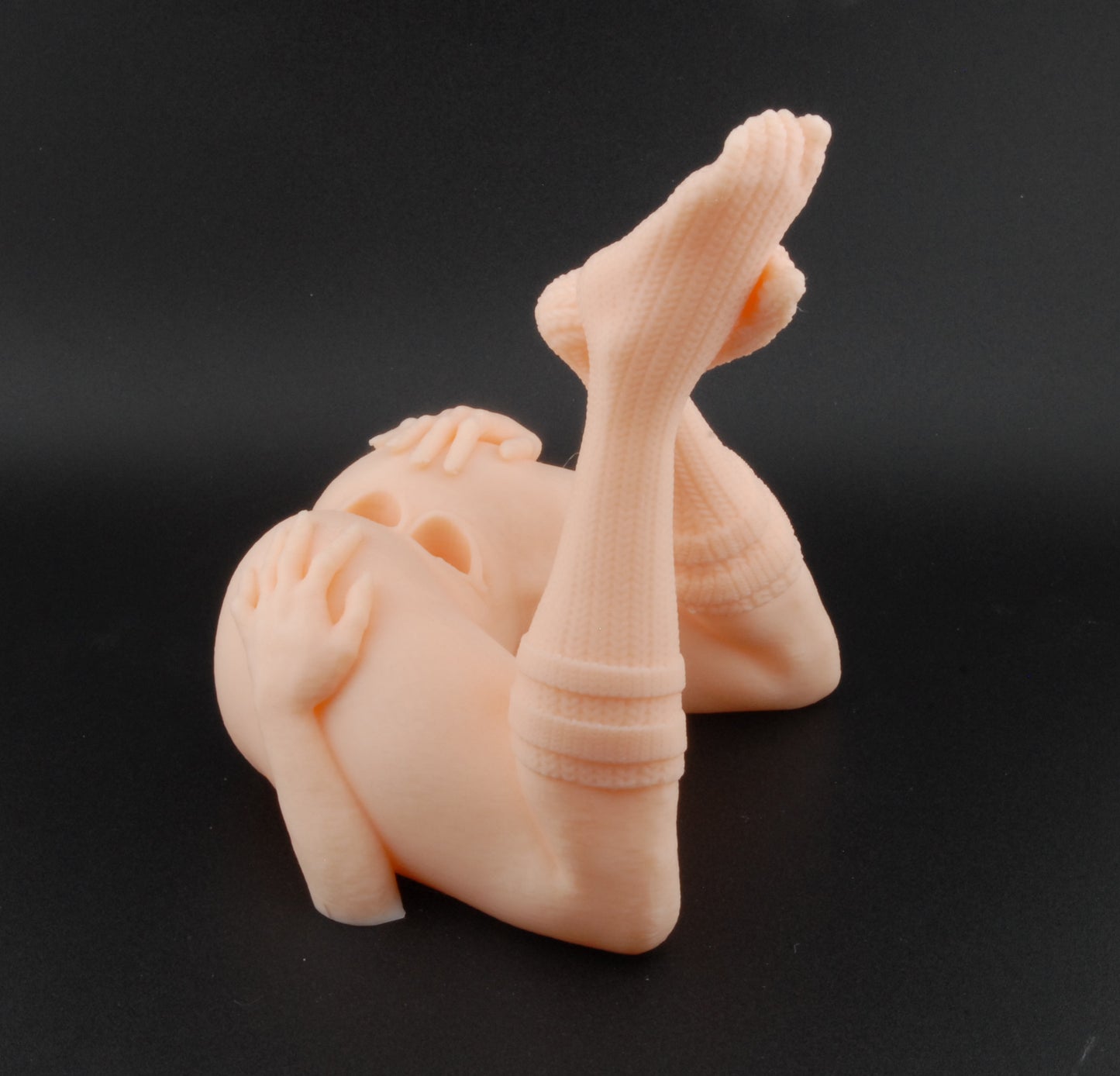 Knee-High Tease Pen Holder – Double Penetration Edition | Erotic Desk Décor | Adult Gag Gift | Sexy Stocking Pen Stand | 3D Printed Humor