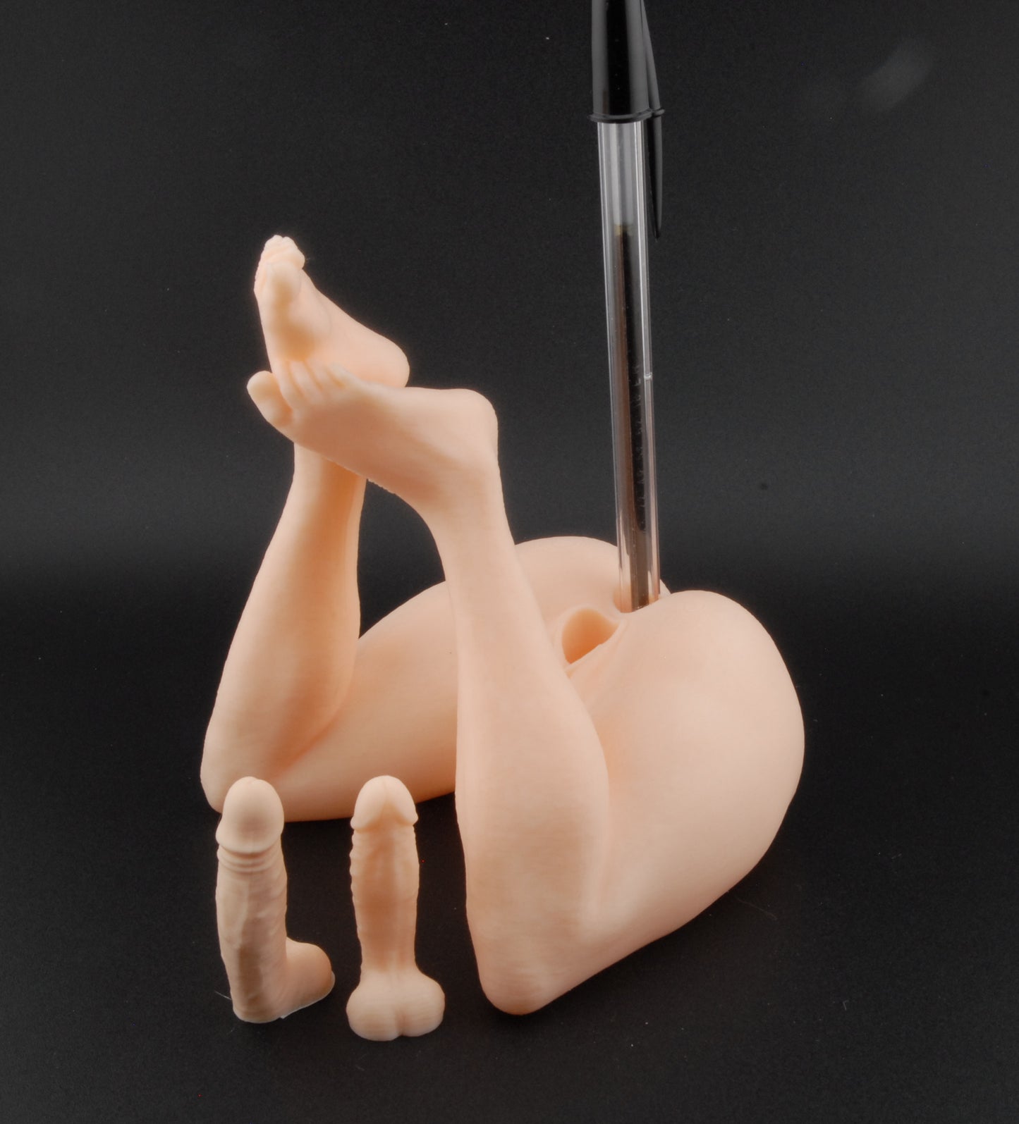 Double Trouble Pen Holder – Classic Edition | Erotic Desk Décor | Adult Gag Gift | Naughty Pen Stand | 3D Printed Sexy Humor