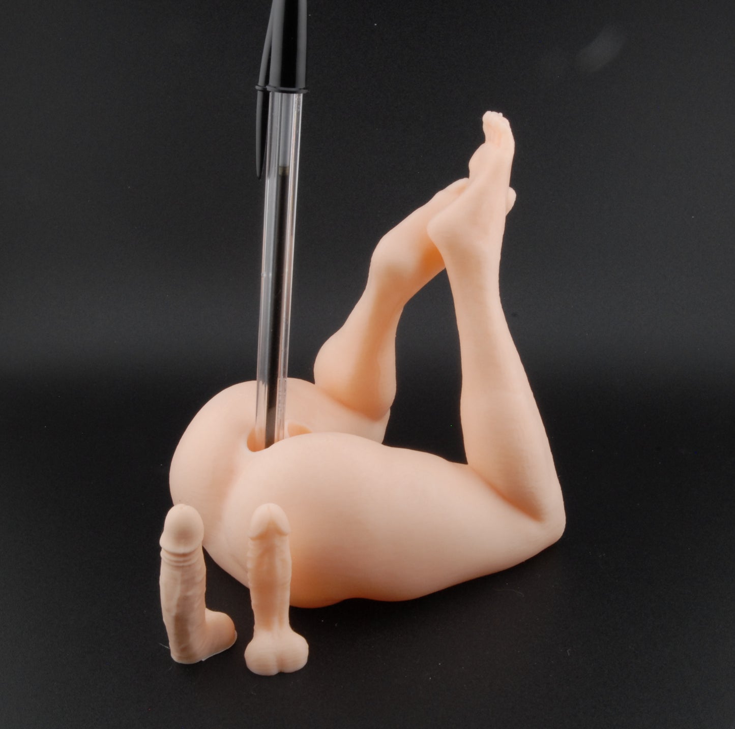 Double Trouble Pen Holder – Classic Edition | Erotic Desk Décor | Adult Gag Gift | Naughty Pen Stand | 3D Printed Sexy Humor
