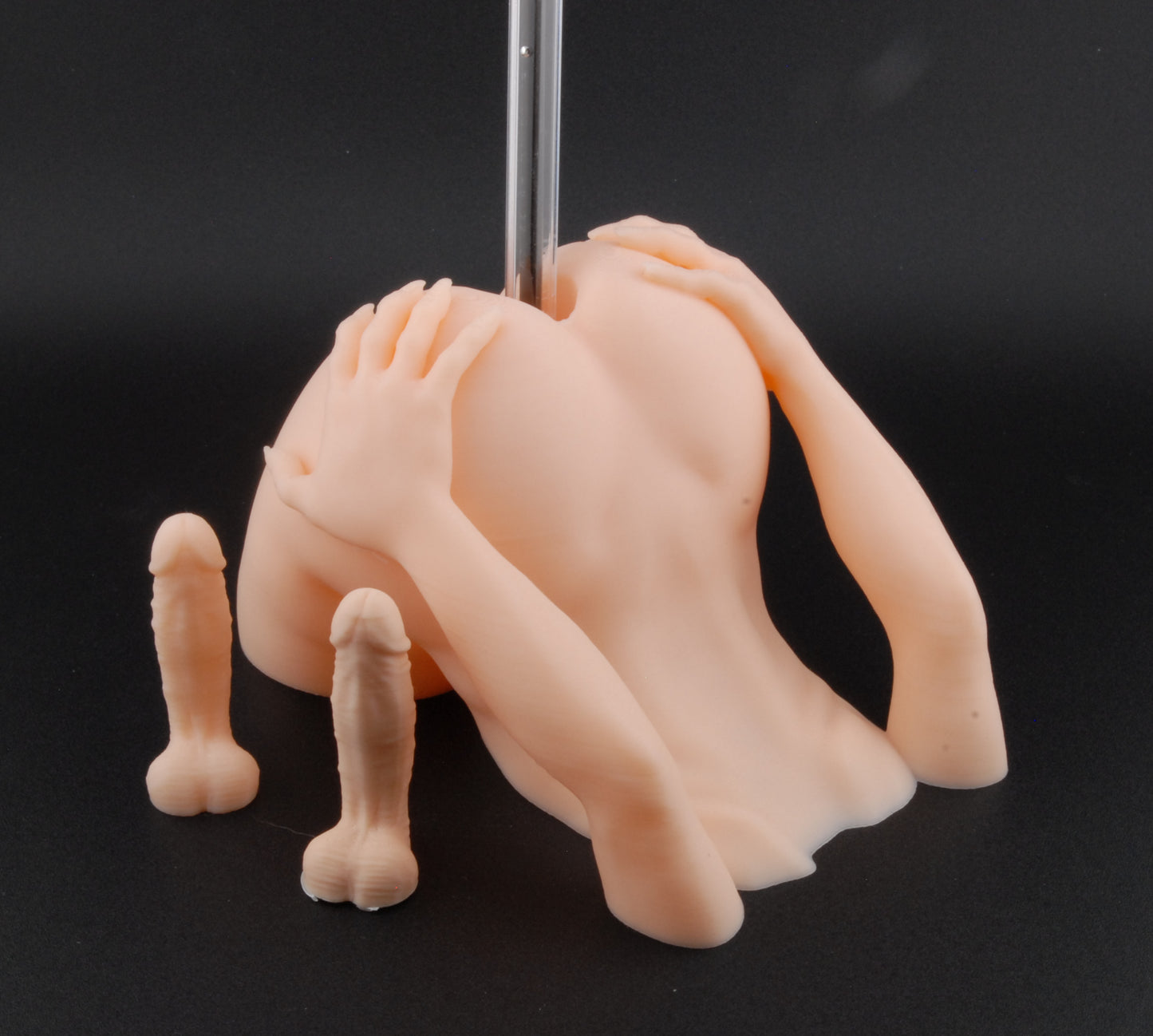 Naughty Assistant Pen Holder – Adult Novelty Desk Décor | Risqué Office Gift | Sexy Gag Pen Holder with Hands | Funny Erotic Pen Stand