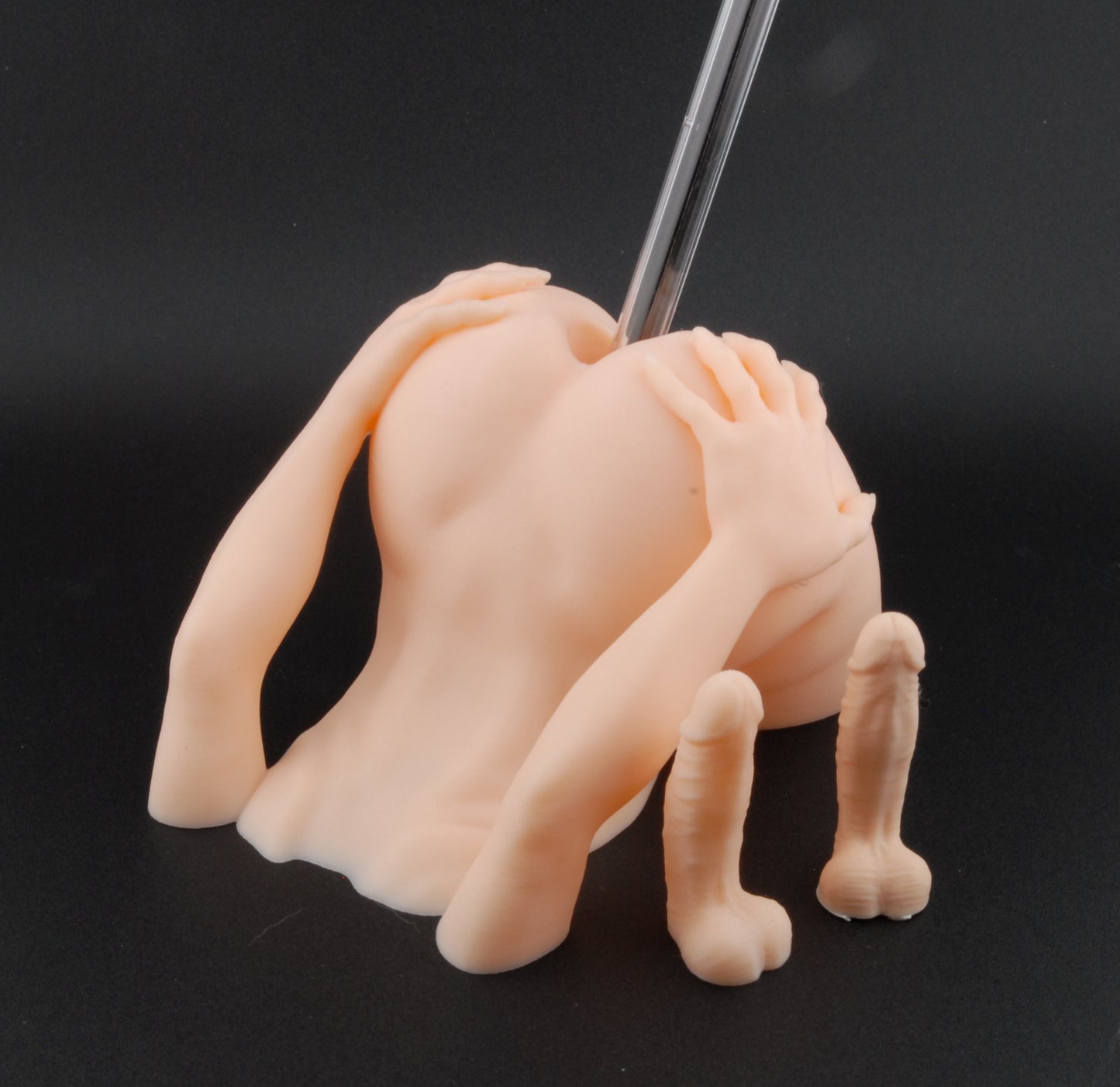 Naughty Assistant Pen Holder – Adult Novelty Desk Décor | Risqué Office Gift | Sexy Gag Pen Holder with Hands | Funny Erotic Pen Stand
