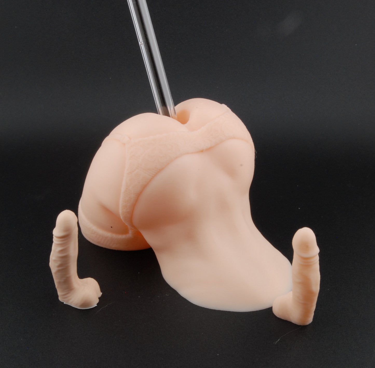 Lust Lace Pen Holder – Erotic Desk Décor | Adult Humor Gift | Naughty Lingerie Pen Stand | Sexy Office Novelty | 3D Printed Gag Gift