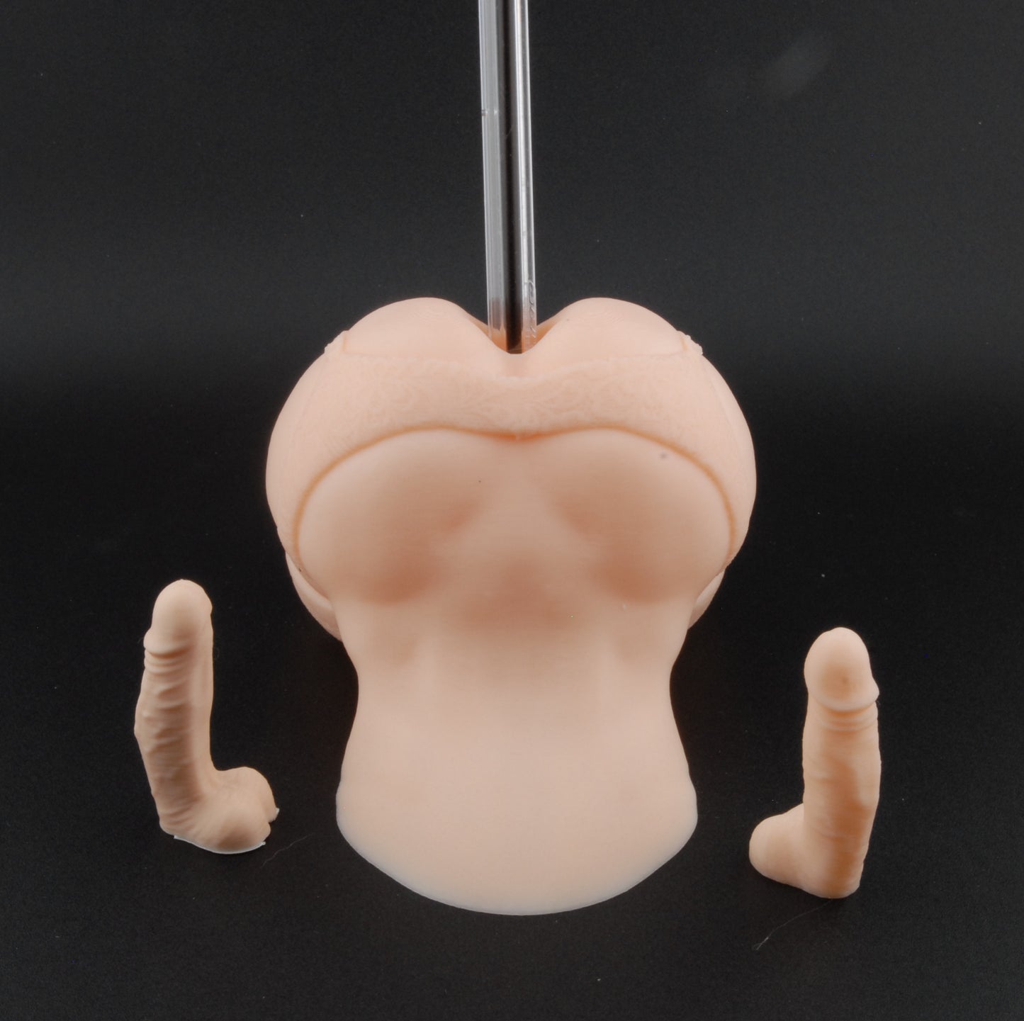Lust Lace Pen Holder – Erotic Desk Décor | Adult Humor Gift | Naughty Lingerie Pen Stand | Sexy Office Novelty | 3D Printed Gag Gift