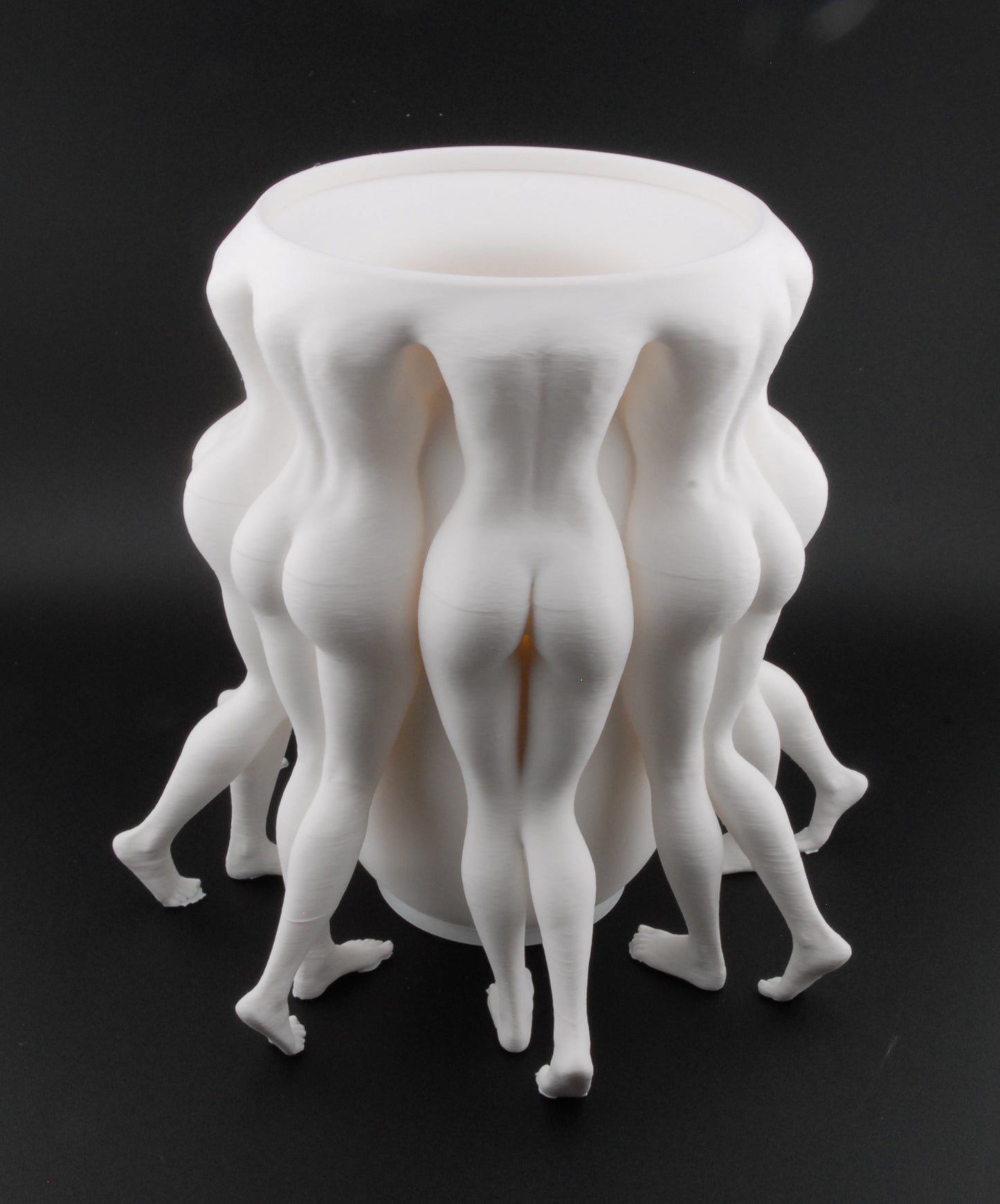 Legs for Days Planter – Erotic Body Vase | Funny Adult Home Décor | 3D Printed Naughty Planter in Black or White