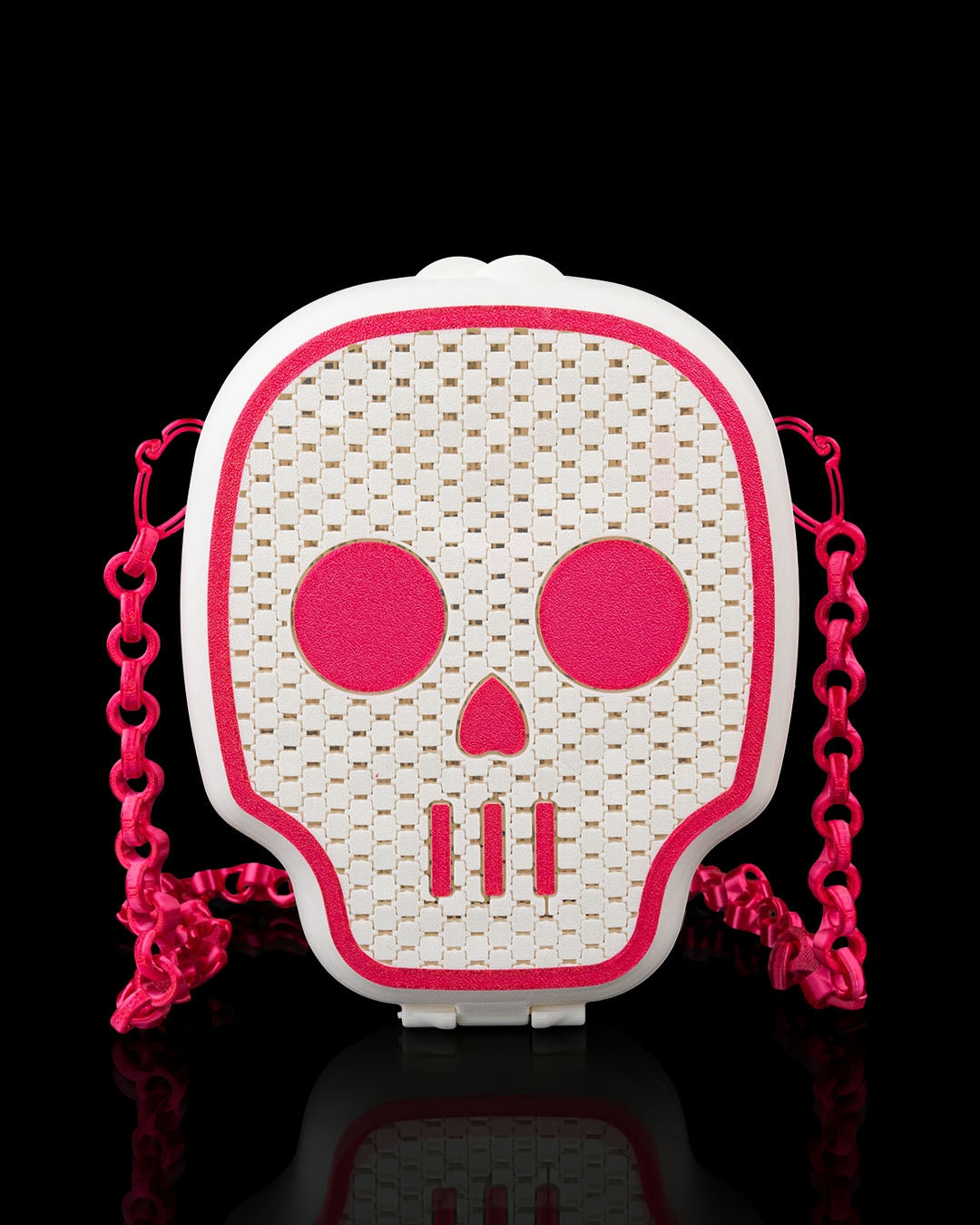 The Calavera Purse – Skull Mesh 3D Printed Crossbody Bag | Gothic Skull Purse with Custom Strap Length