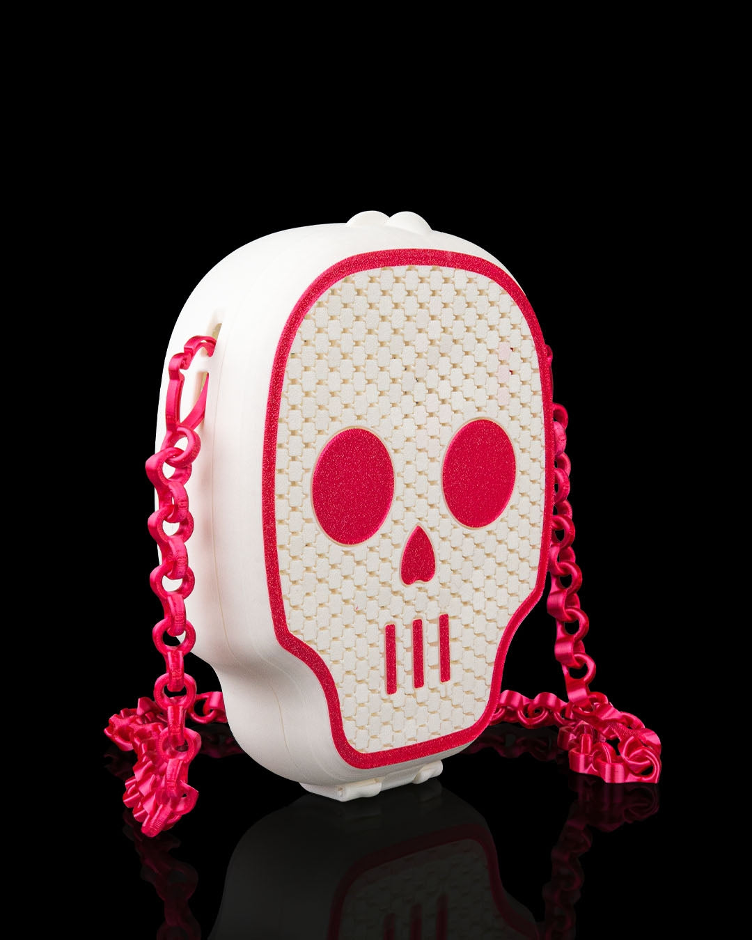 The Calavera Purse – Skull Mesh 3D Printed Crossbody Bag | Gothic Skull Purse with Custom Strap Length