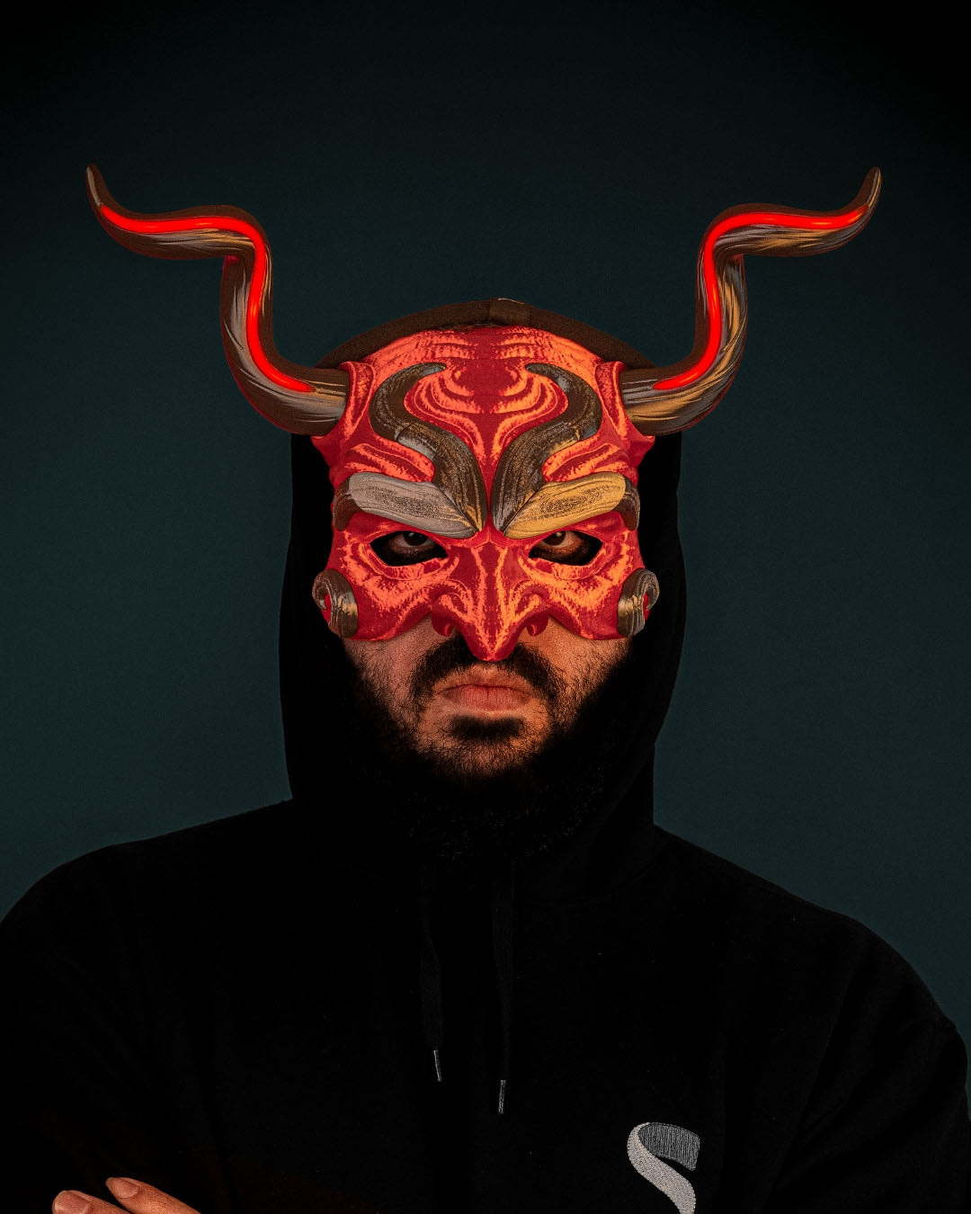 Devilight Demon Mask – Masquerade Macabre Collection | 3D Printed Halloween Cosplay Mask & Gothic Wall Decor