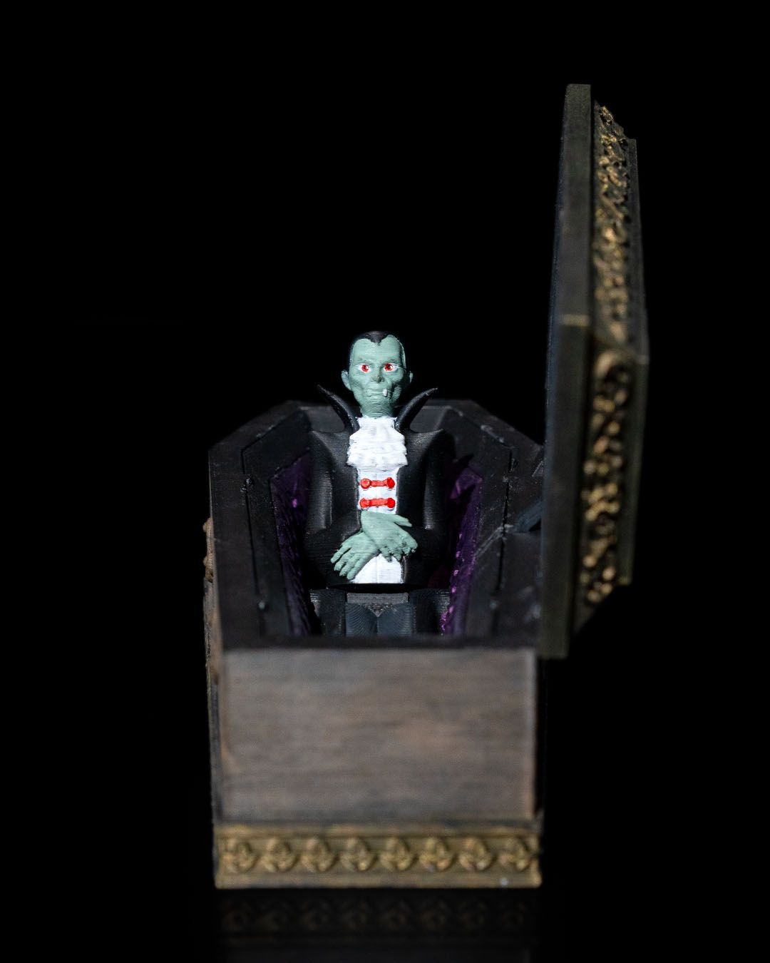 Dracula’s Slumber Vampire in Coffin Halloween Display