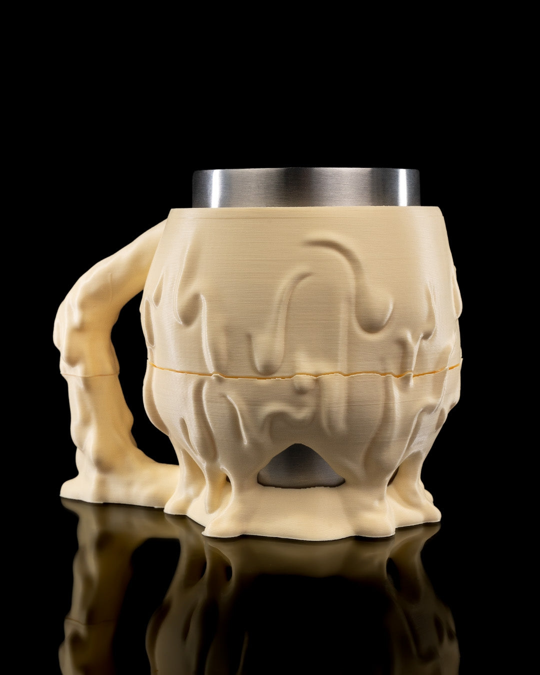 Skull Mug Holder – Creepy Dripping Skull Cup | Gothic Halloween Drinkware | 3D Printed Horror Coffee Mug Holder