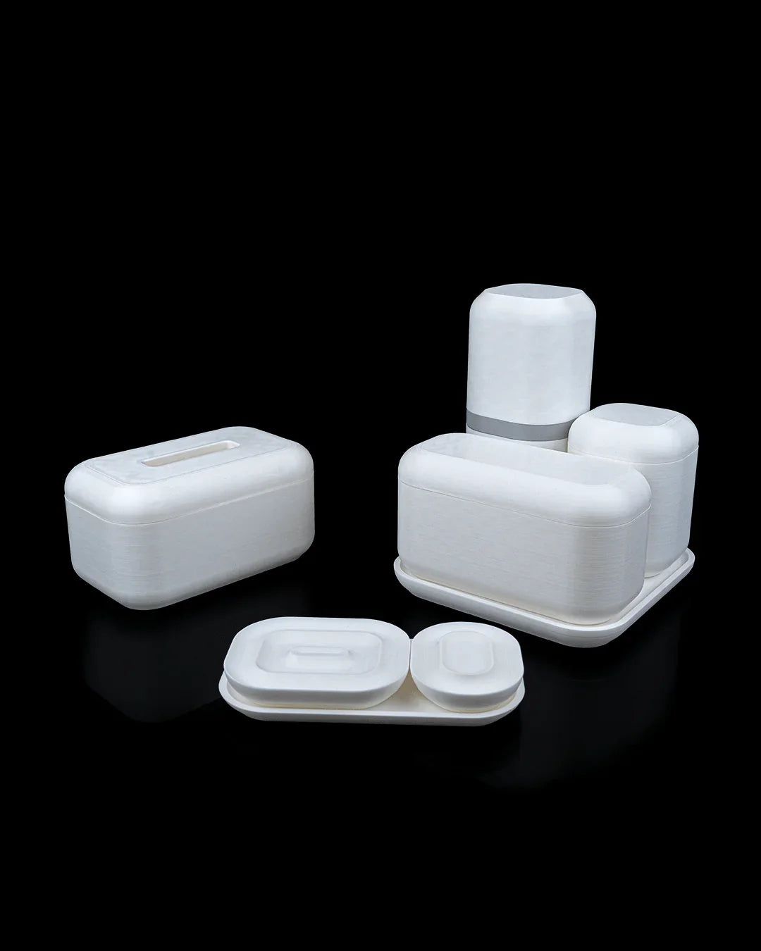 Essential Kit – Modern Bath Organizer Set for a Clean, Minimal Space - Fusion Layer 3D