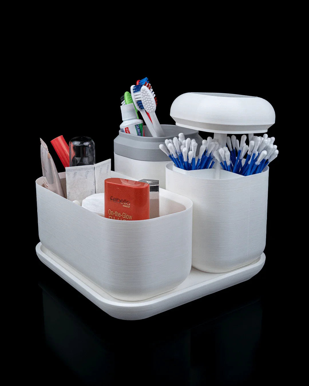 Essential Kit – Modern Bath Organizer Set for a Clean, Minimal Space - Fusion Layer 3D