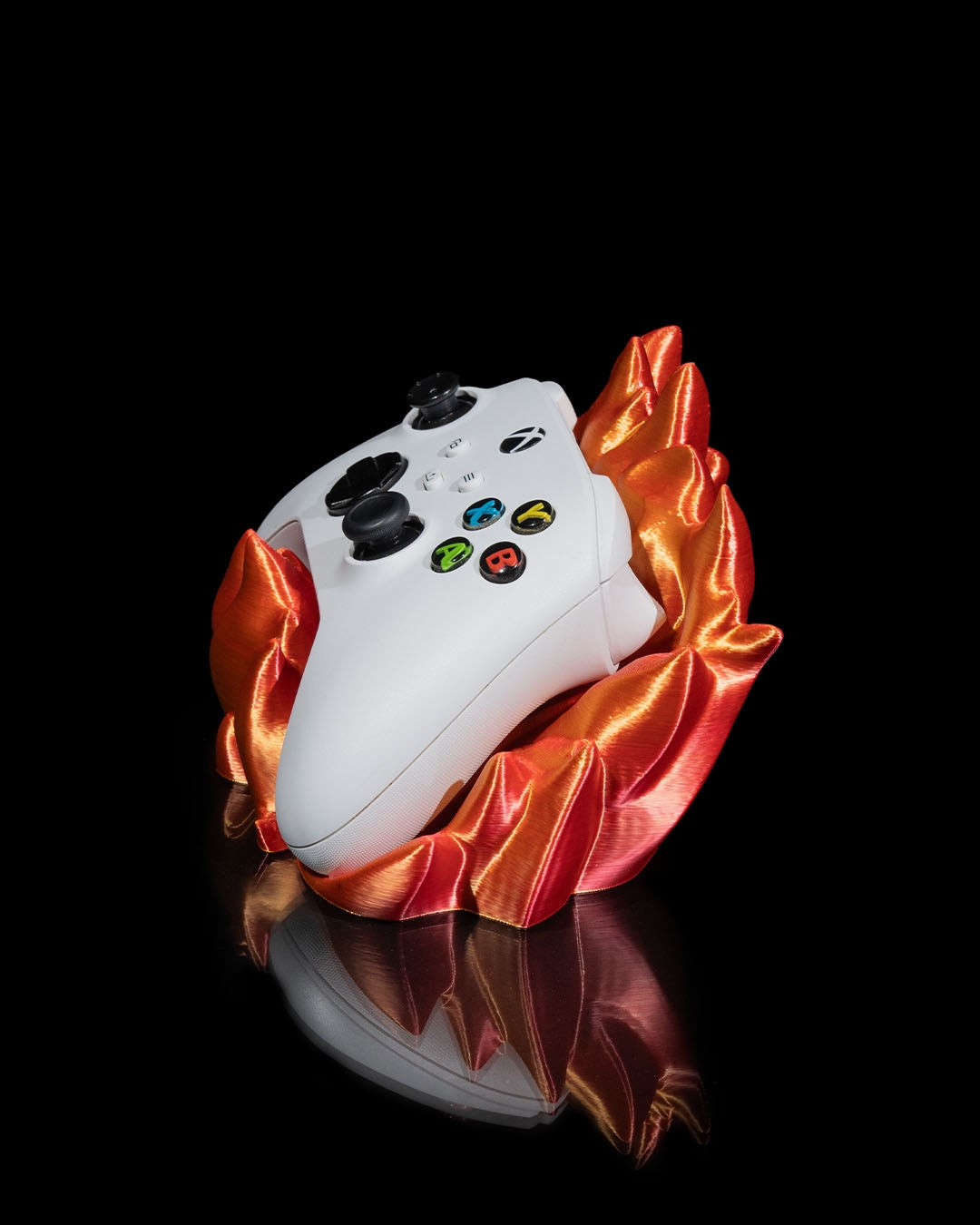 Fire Semblance Controller Holder – 3D Printed Flame-Inspired Gaming Stand | Compatible with PS5 & Xbox