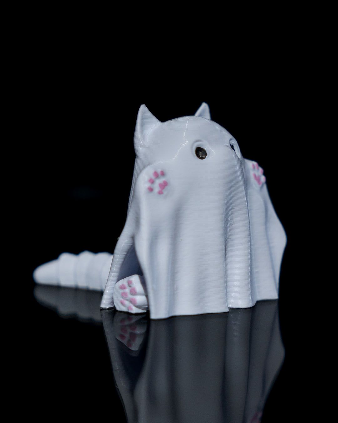 Ghost Kitty Boo Kitty Halloween Cat Figurines