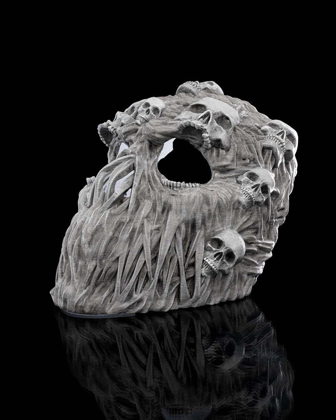 Skull Horror Mask – Creepy Halloween Skull Face Mask | 3D Printed Horror Costume Prop | Scary Cosplay Mask (3 Sizes)