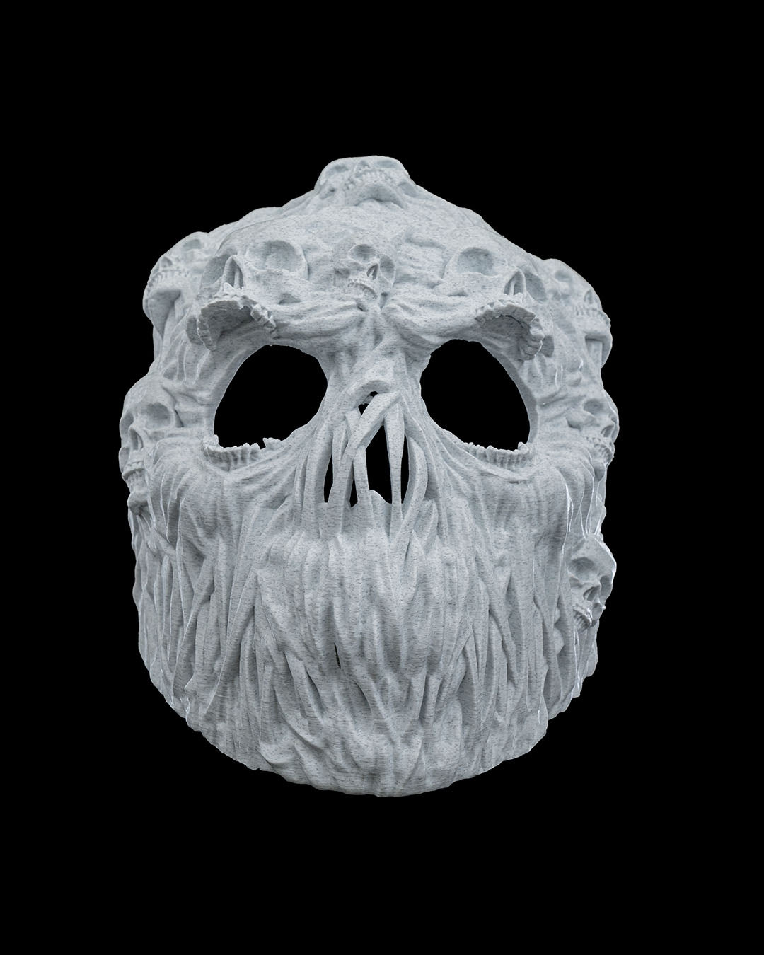 Skull Horror Mask – Creepy Halloween Skull Face Mask | 3D Printed Horror Costume Prop | Scary Cosplay Mask (3 Sizes)