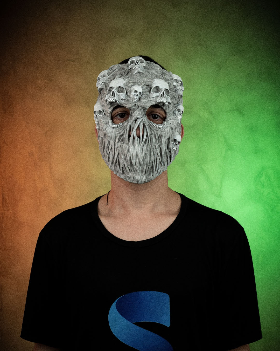 Skull Horror Mask – Creepy Halloween Skull Face Mask | 3D Printed Horror Costume Prop | Scary Cosplay Mask (3 Sizes)
