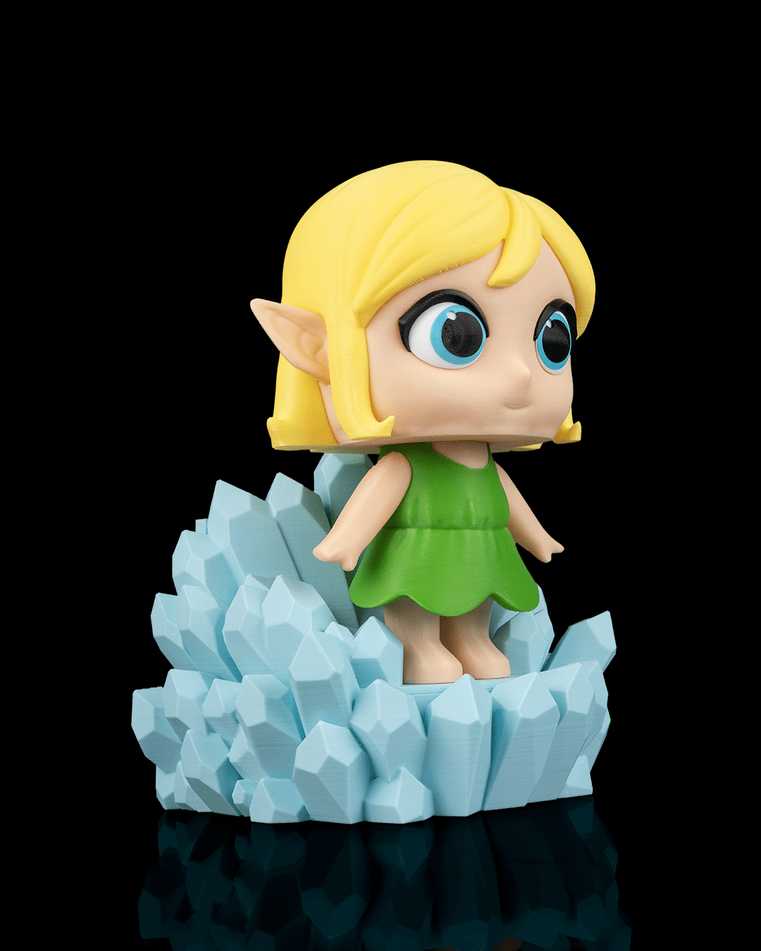 Glimmer Fairy Night Light Crystal Throne with Projected Wings