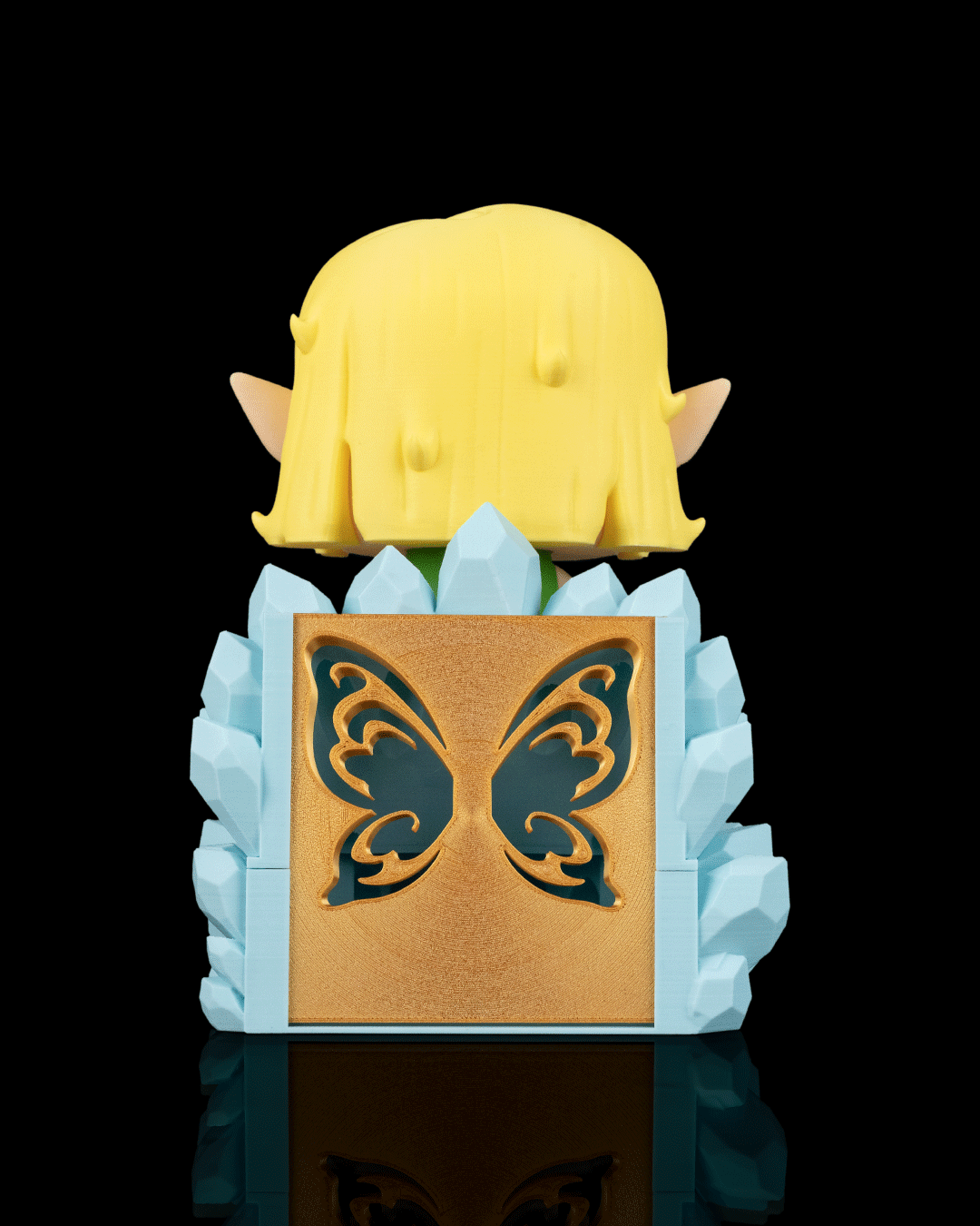 Glimmer Fairy Night Light Crystal Throne with Projected Wings