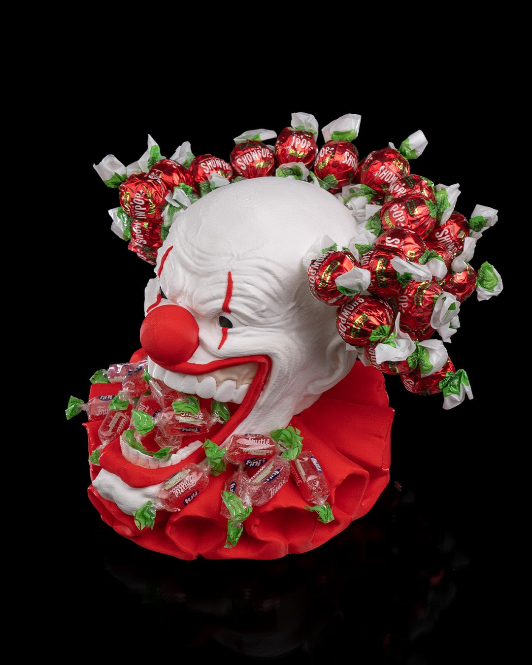 Creepy Clown Candy Holder – Scary Halloween Clown Bowl | Horror Party Table Decor | 3D Printed Circus Clown Candy Dish (7.5 Inches)