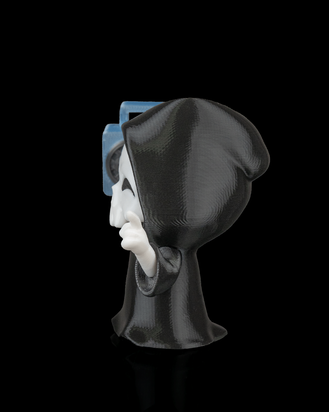 Groove Reaper Figurine – Grim Reaper with Boombox | 3D Printed Halloween Collectible | Killer Holidays Collection