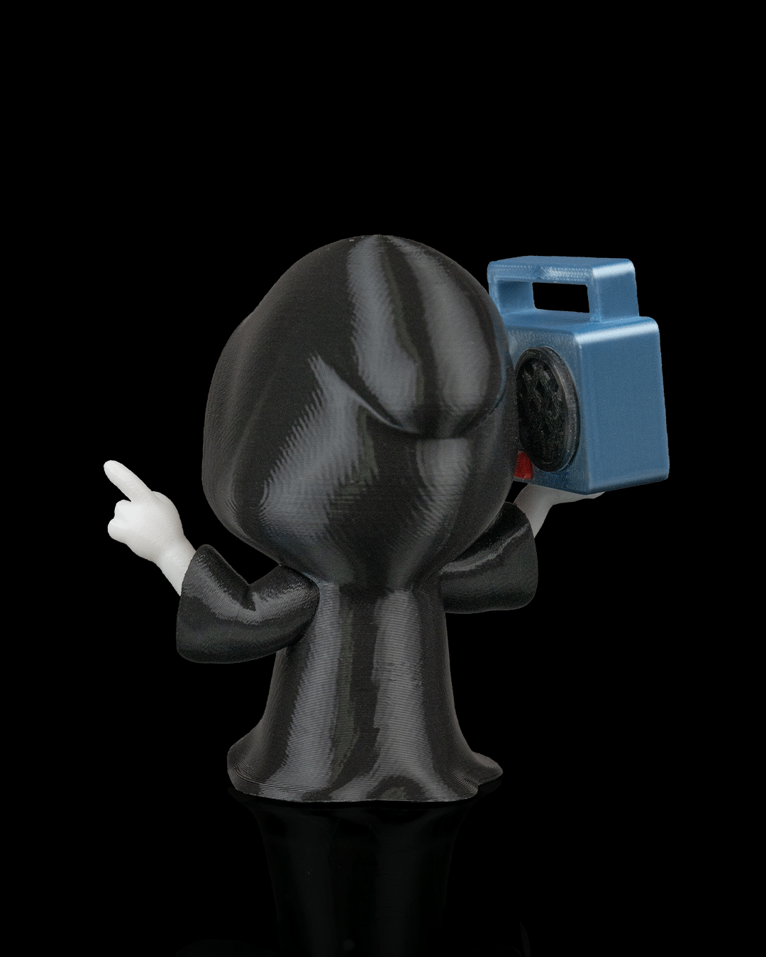 Groove Reaper Figurine – Grim Reaper with Boombox | 3D Printed Halloween Collectible | Killer Holidays Collection