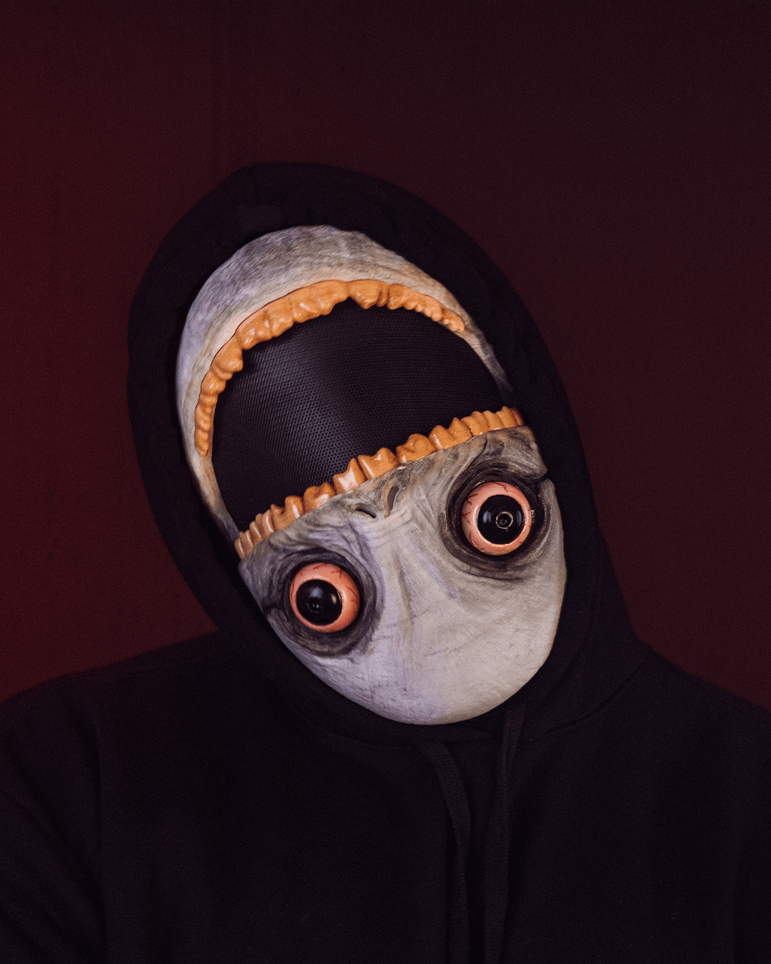 Inverted Grin Mask – Masquerade Macabre Collection | 3D Printed Creepy Face Halloween Cosplay Mask in 3 Sizes