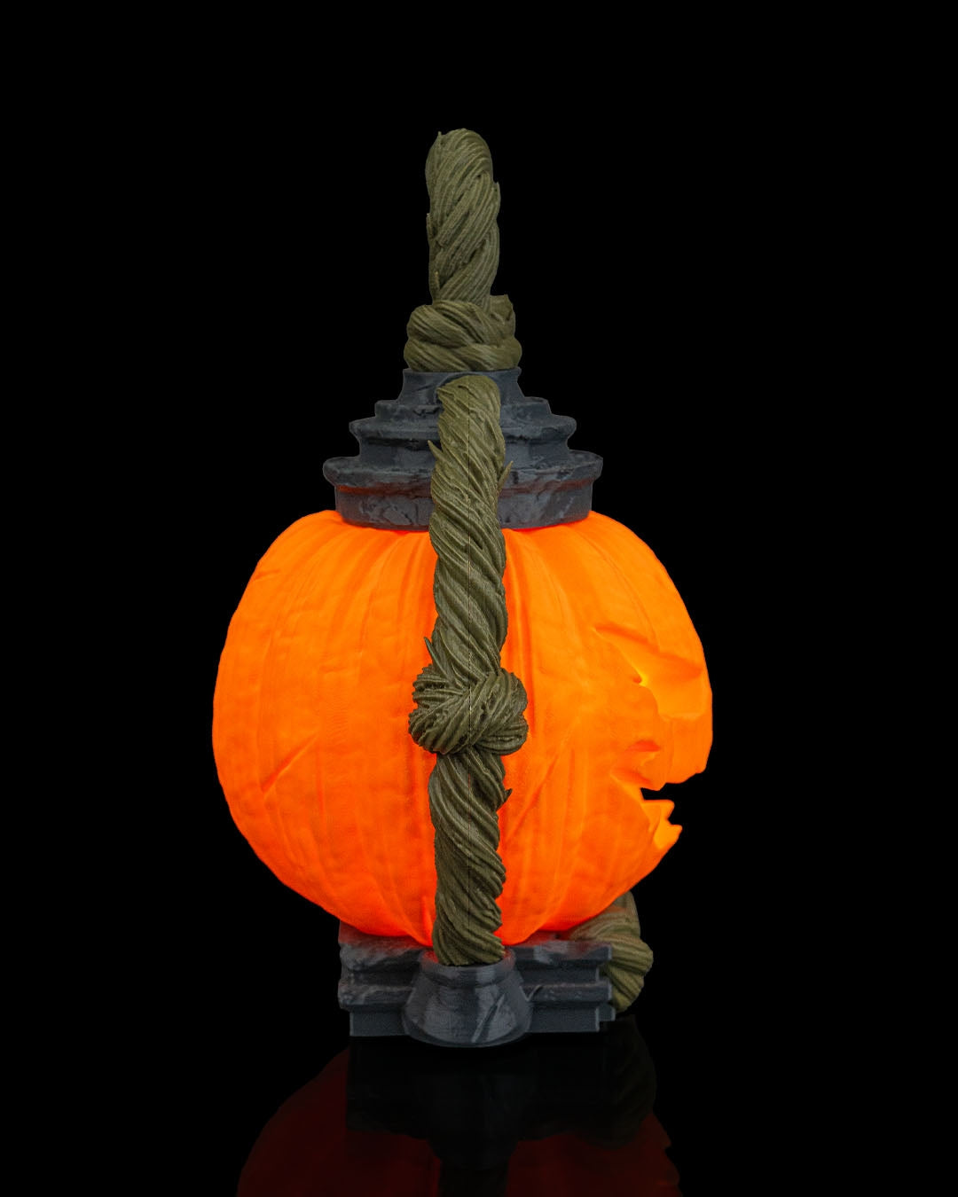 Jack O’ Glow Table Lamp – Halloween Pumpkin Lantern Décor | Spooky Jack-o’-Lantern Accent Light | 3D Printed Halloween Lamp (25 cm)