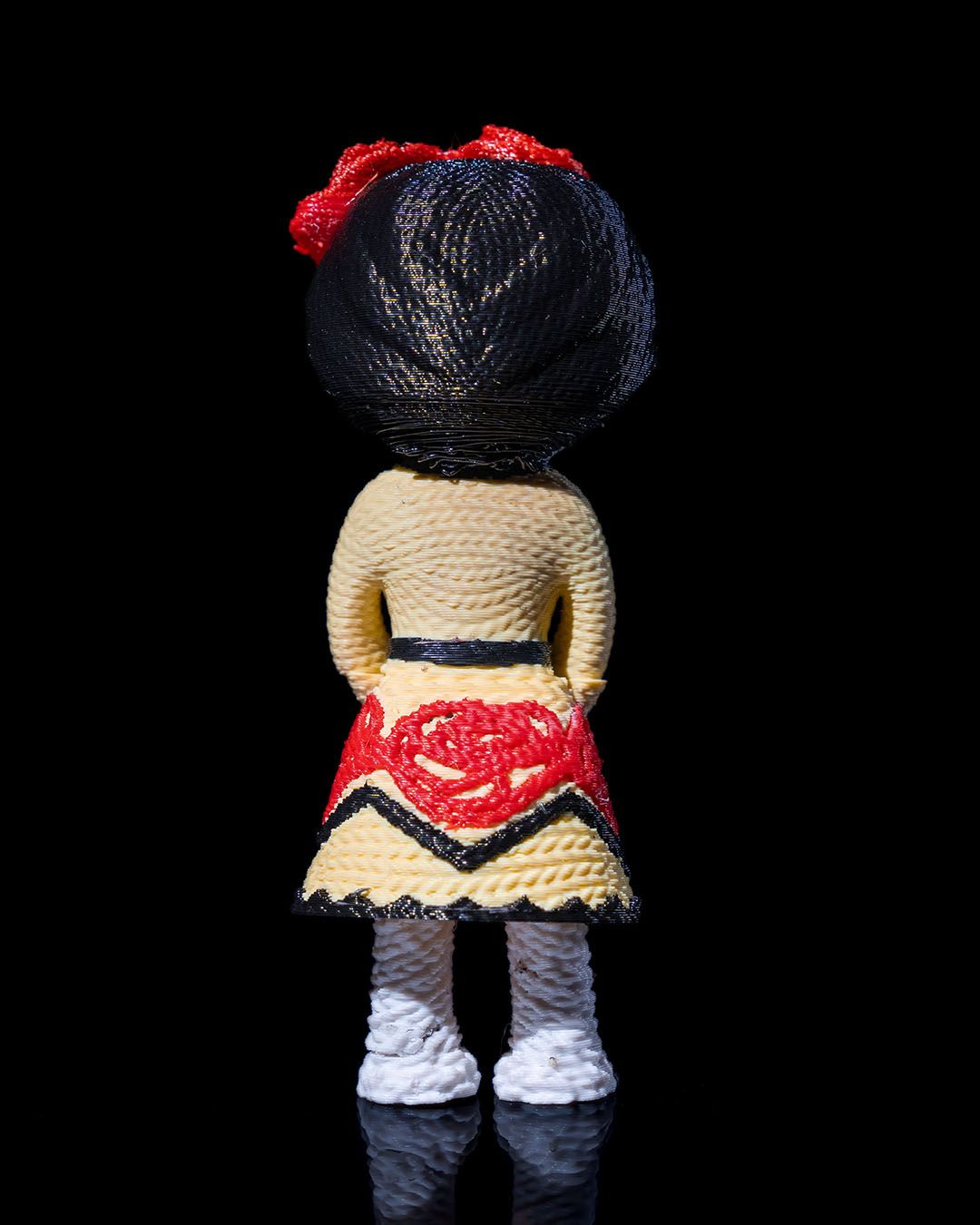 Knitted Love Skeleton Couple Figurines