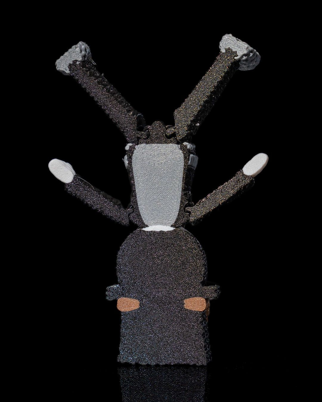 Knitted Love Skeleton Couple Figurines
