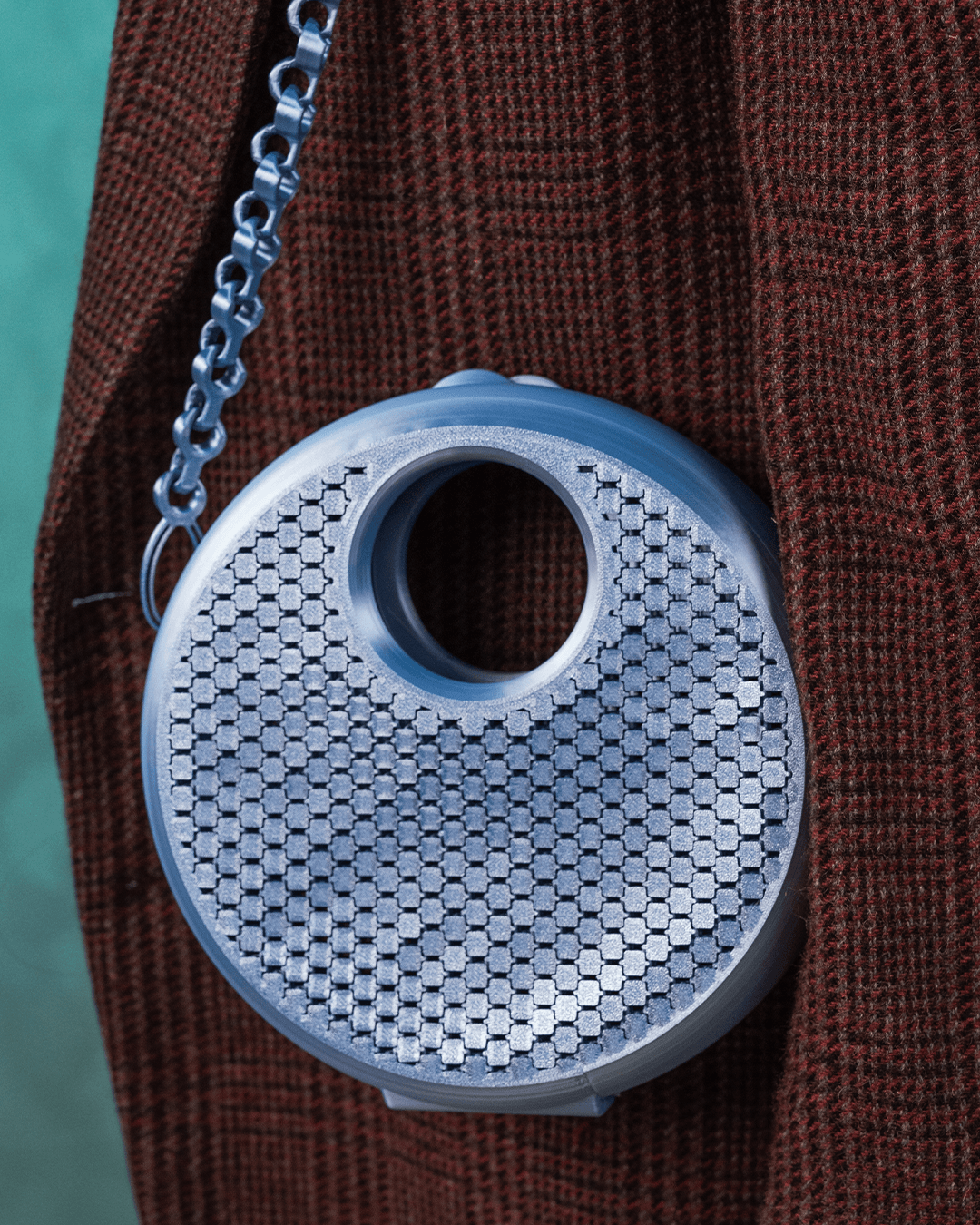 The Luna Purse – Celestial Mesh 3D Printed Crossbody Bag | Modern Circular Purse with Custom Strap Length