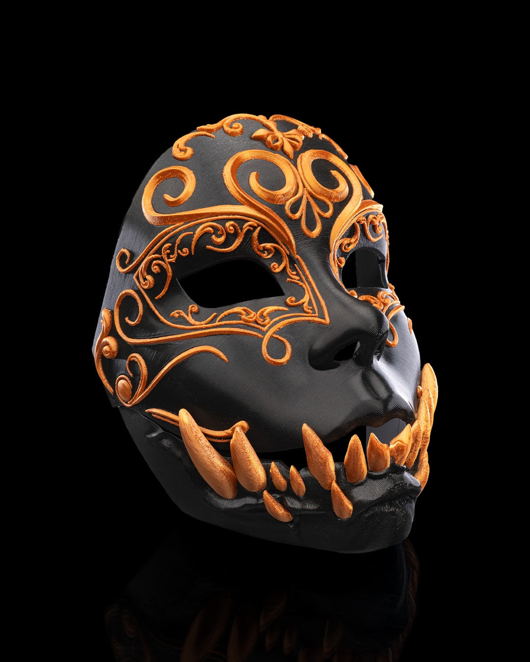 Gothic Masquerade Mask – Ornate Horror Halloween Mask | 3D Printed Costume Prop | Scary Masquerade Mask (3 Sizes)