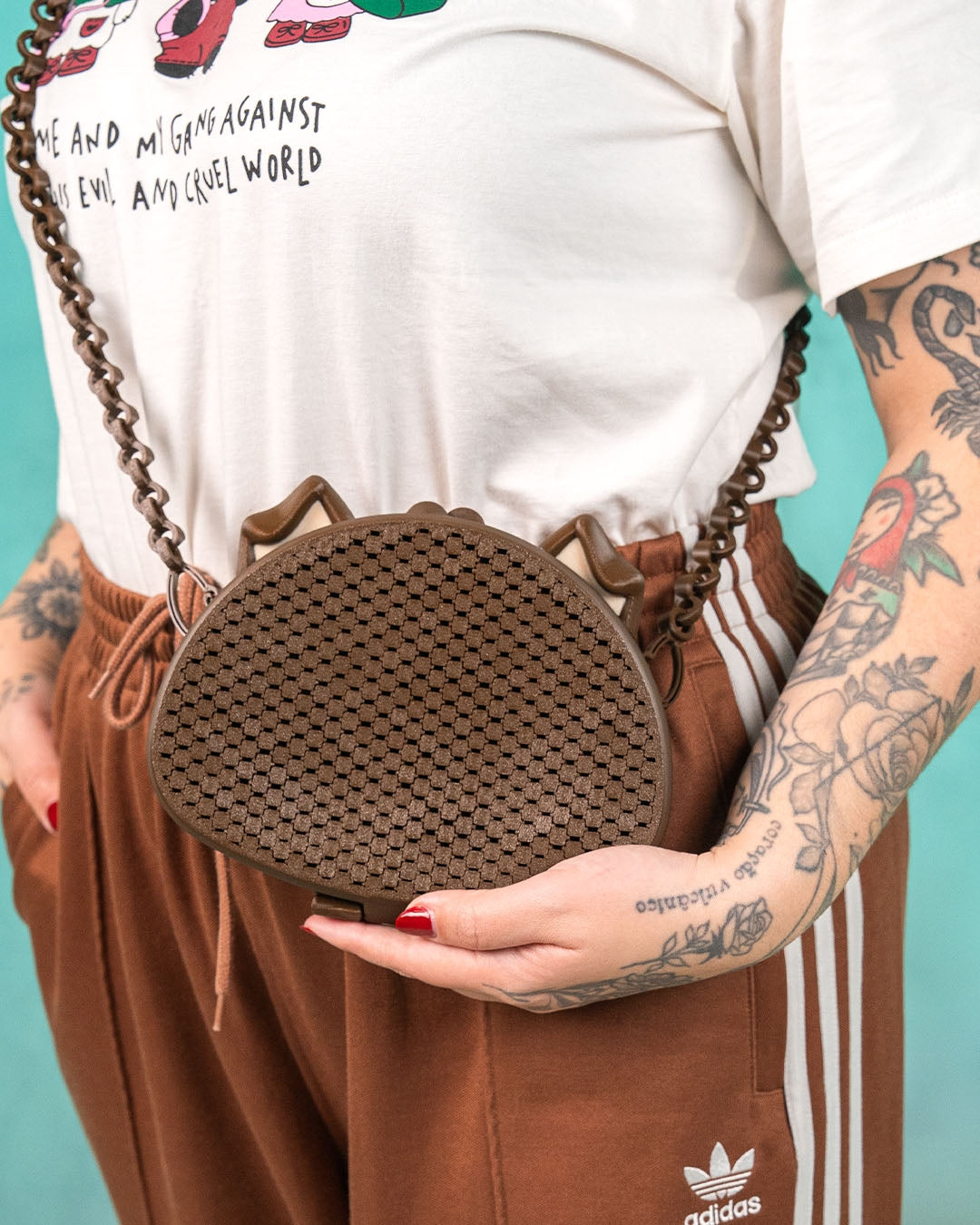 The Pupurse – Dog Ear Mesh 3D Printed Crossbody Bag | Playful Animal Lover Purse with Custom Strap Length