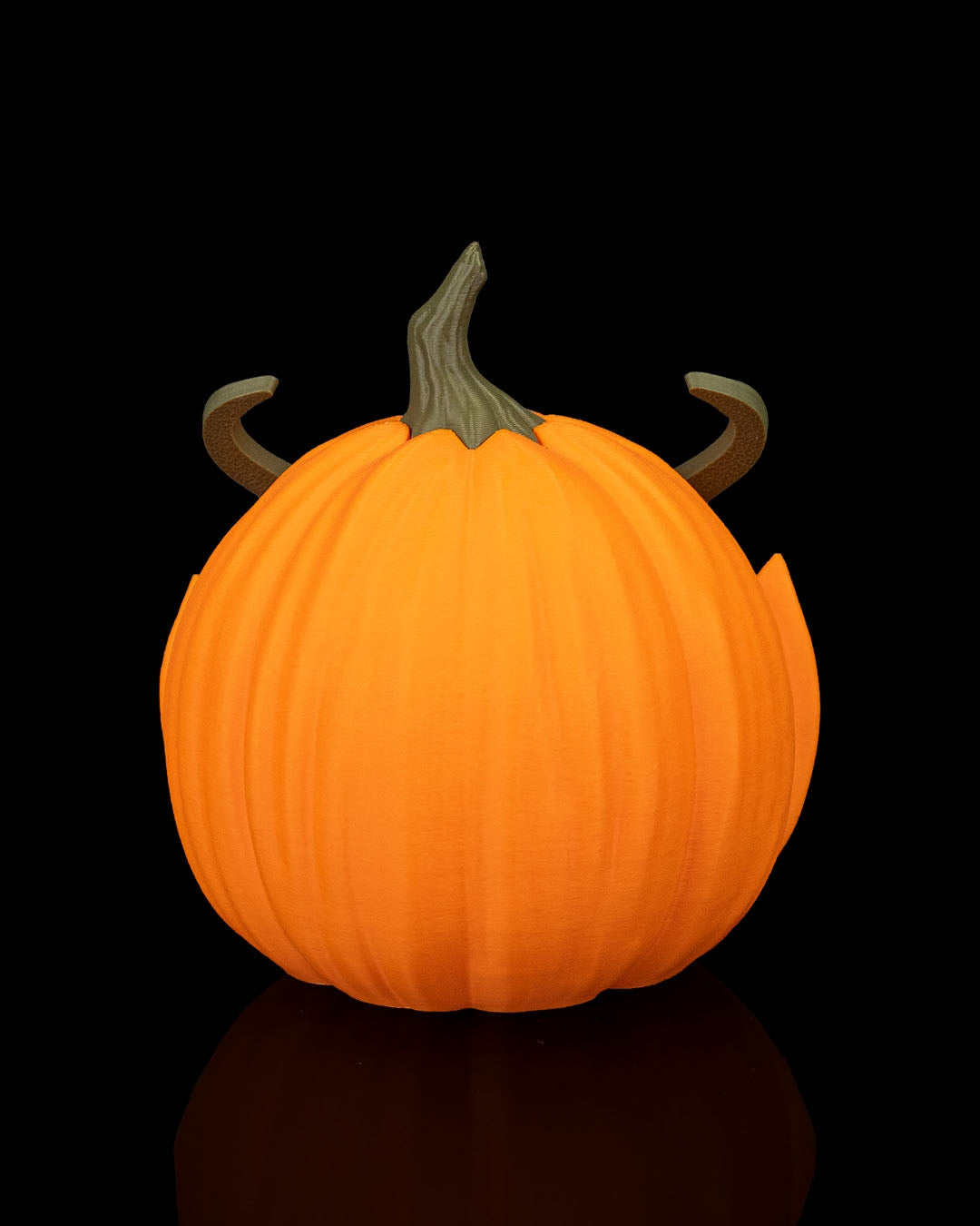 Pumpgrin Trio – Halloween Pumpkin Set of 3 | Creepy Jack-o’-Lantern Figurines | 3D Printed Spooky Pumpkin Décor