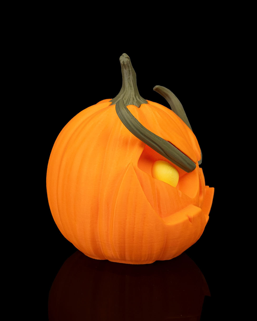 Pumpgrin Trio – Halloween Pumpkin Set of 3 | Creepy Jack-o’-Lantern Figurines | 3D Printed Spooky Pumpkin Décor