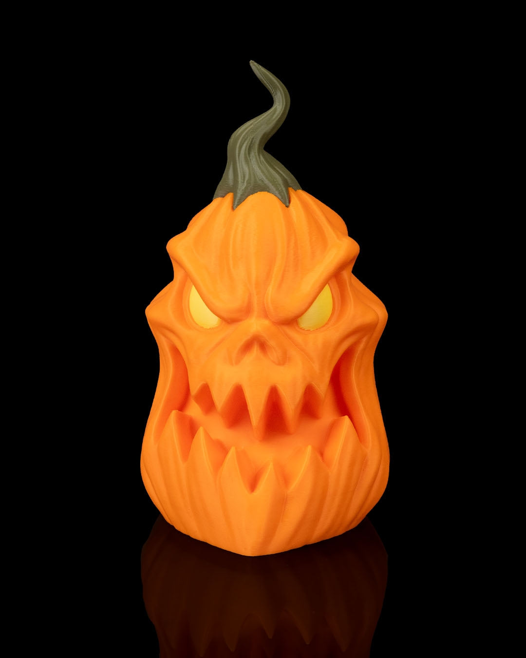 Pumpgrin Trio – Halloween Pumpkin Set of 3 | Creepy Jack-o’-Lantern Figurines | 3D Printed Spooky Pumpkin Décor