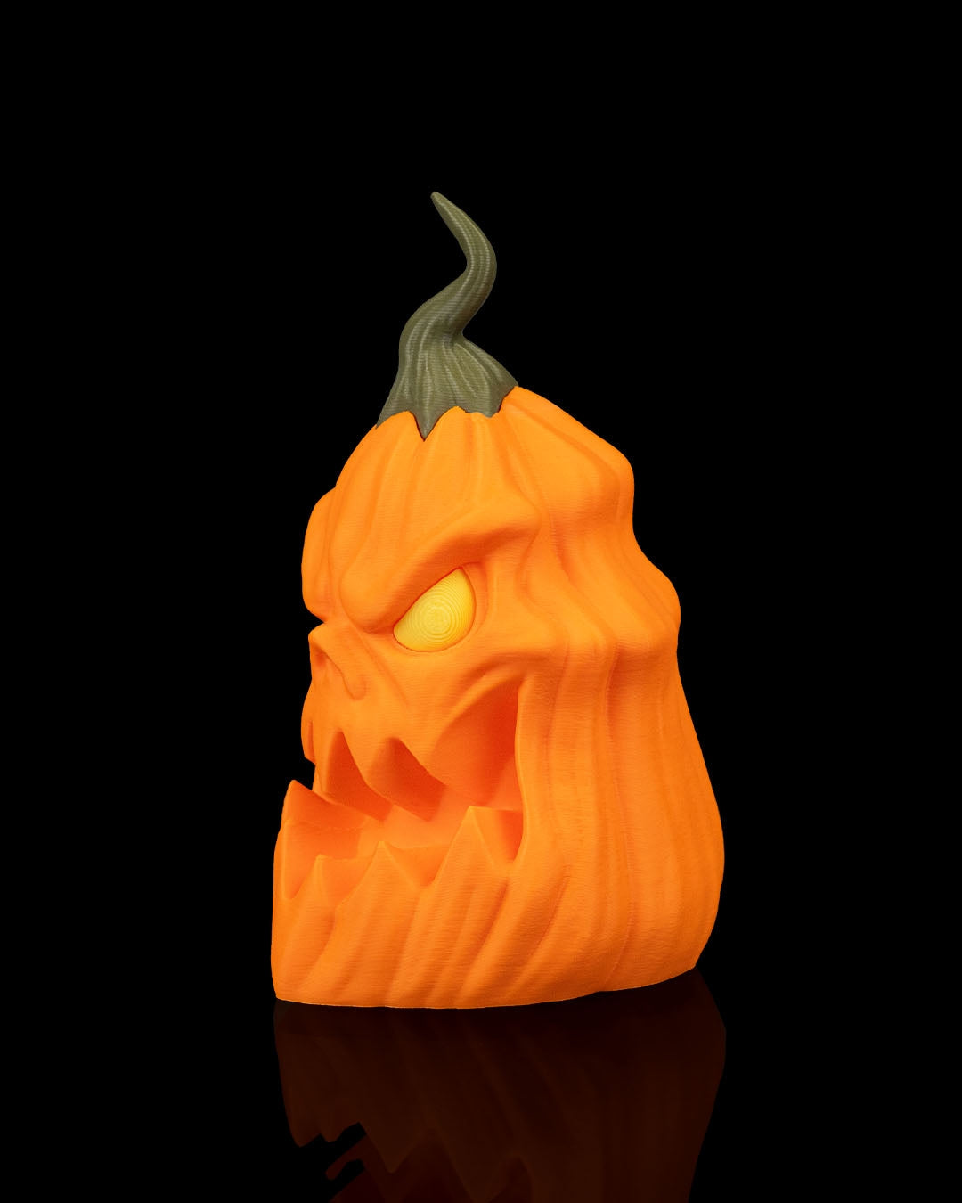 Pumpgrin Trio – Halloween Pumpkin Set of 3 | Creepy Jack-o’-Lantern Figurines | 3D Printed Spooky Pumpkin Décor