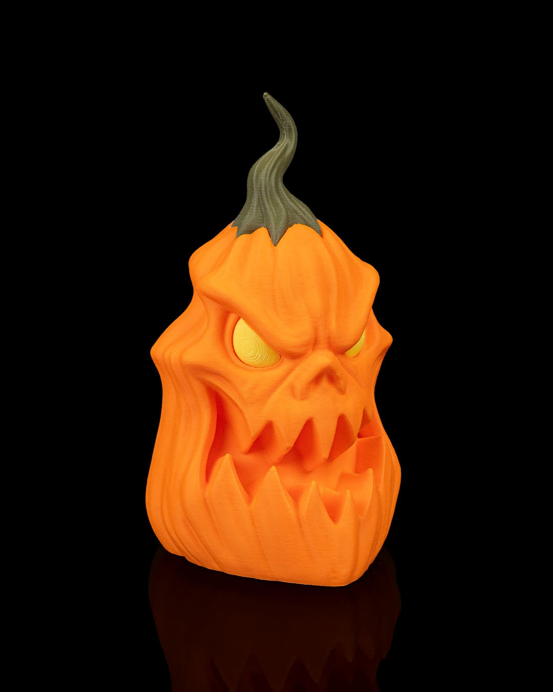 Pumpgrin Trio – Halloween Pumpkin Set of 3 | Creepy Jack-o’-Lantern Figurines | 3D Printed Spooky Pumpkin Décor