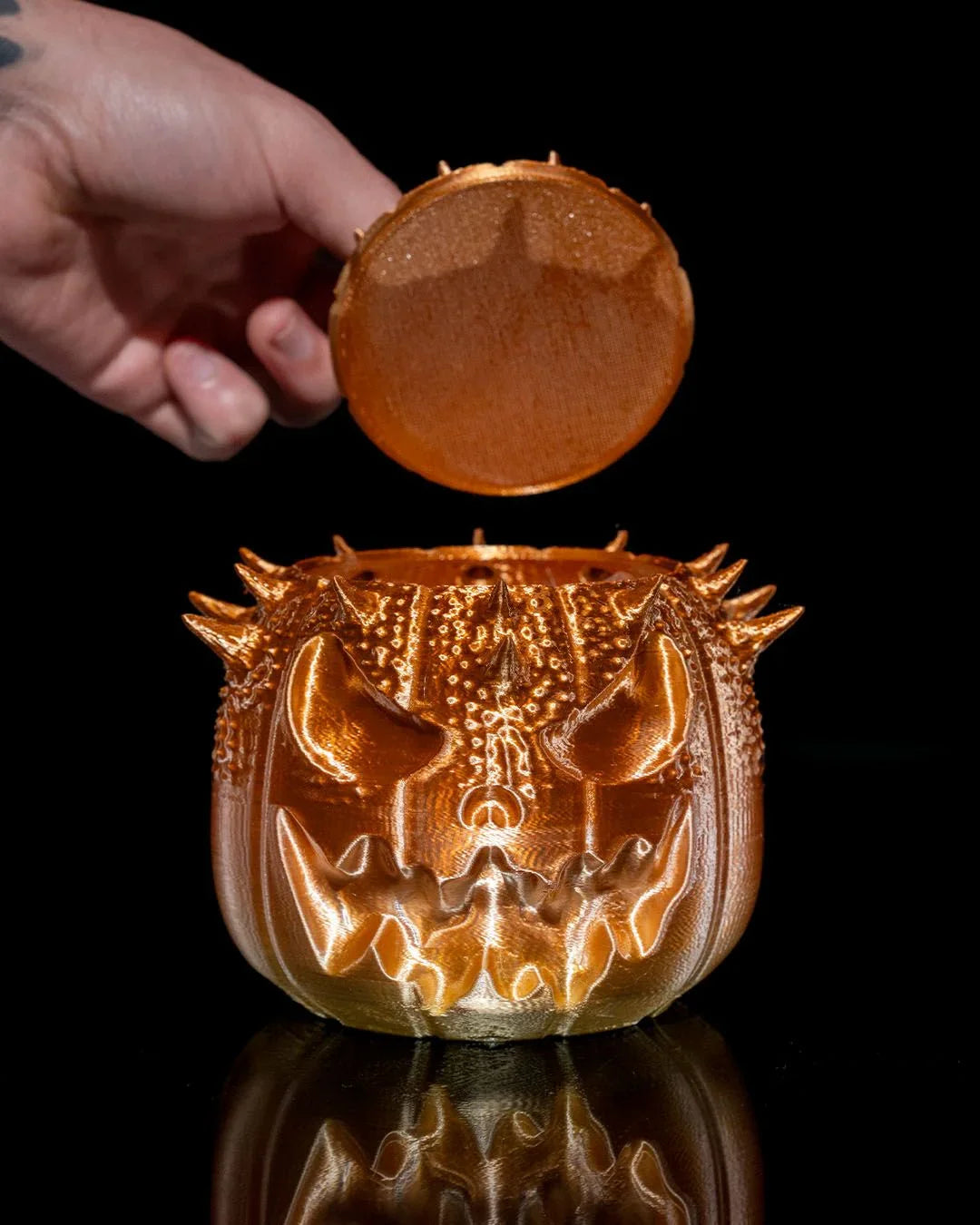 Spiked Pumpkin Candy Bucket – A Hauntingly Cool Treat Holder - Fusion Layer 3D