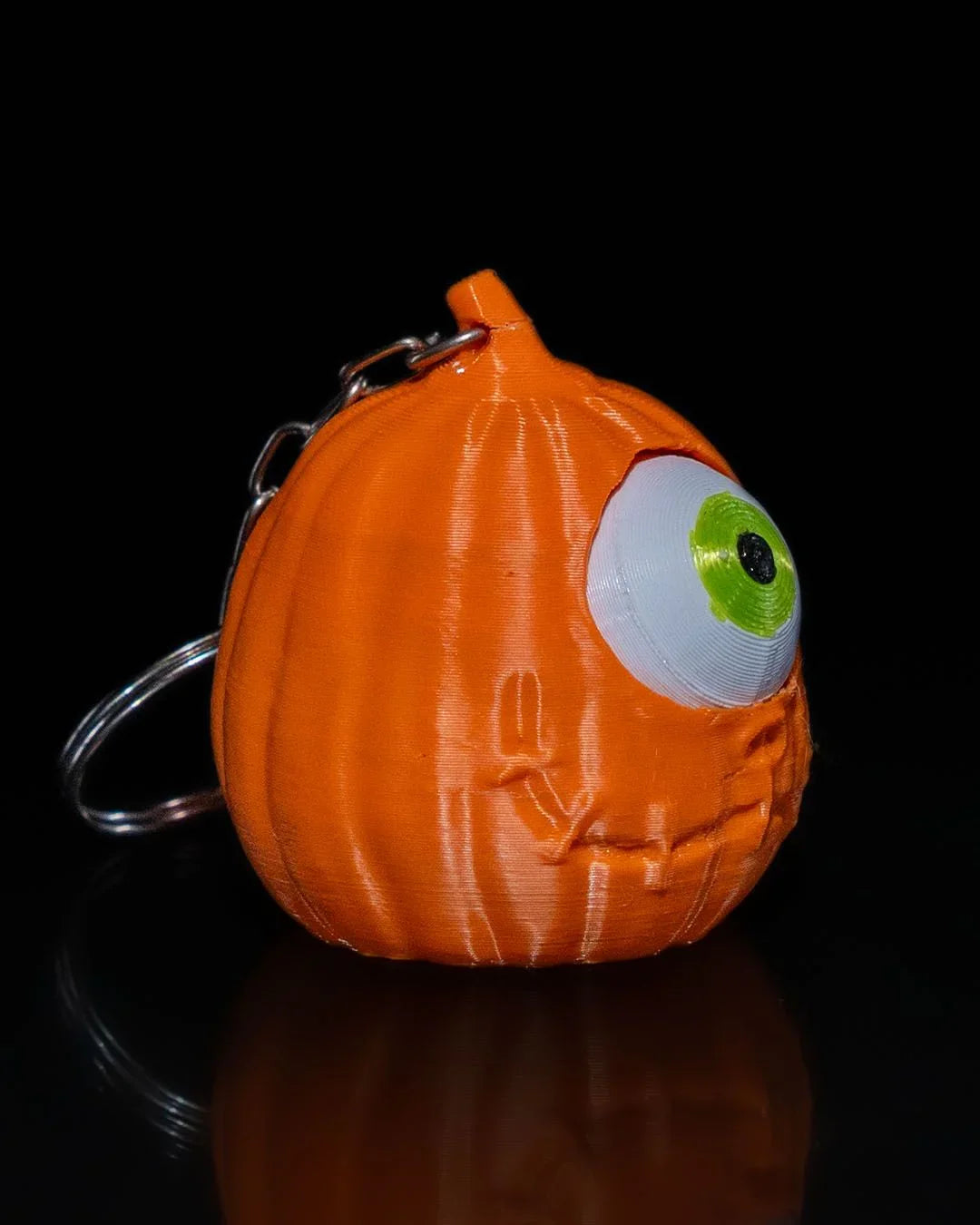 Pumpkin Eyeball Fidget Keychain – Creepy & Clickable! - Fusion Layer 3D