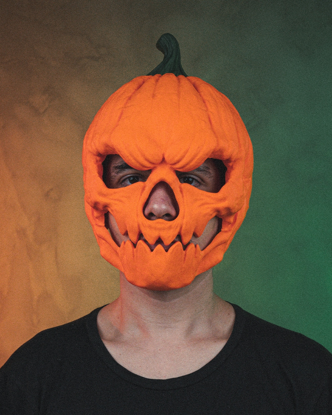 Pumpkin Head Mask – Creepy Jack O’ Lantern Halloween Mask | 3D Printed Horror Costume Prop | Scary Pumpkin Mask (3 Sizes)
