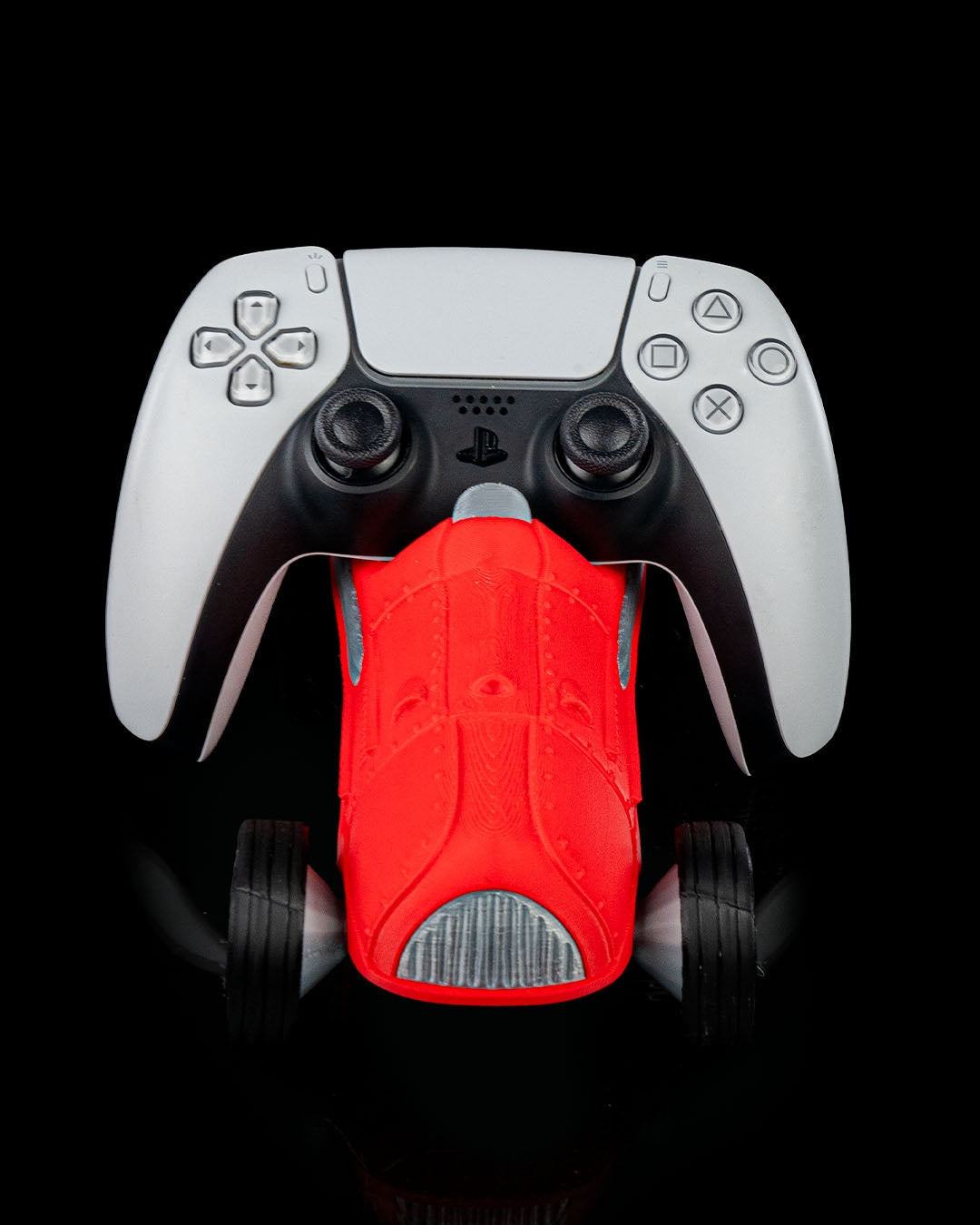 Racing Car Controller Holder – Retro Red Racer Stand for PS5, Xbox & More