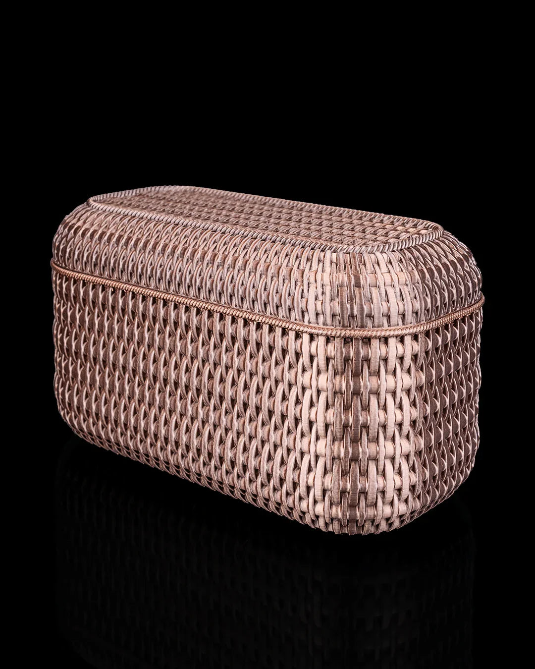 Rattan Retreat – Textured Bath Organizer Set for a Natural Touch - Fusion Layer 3D