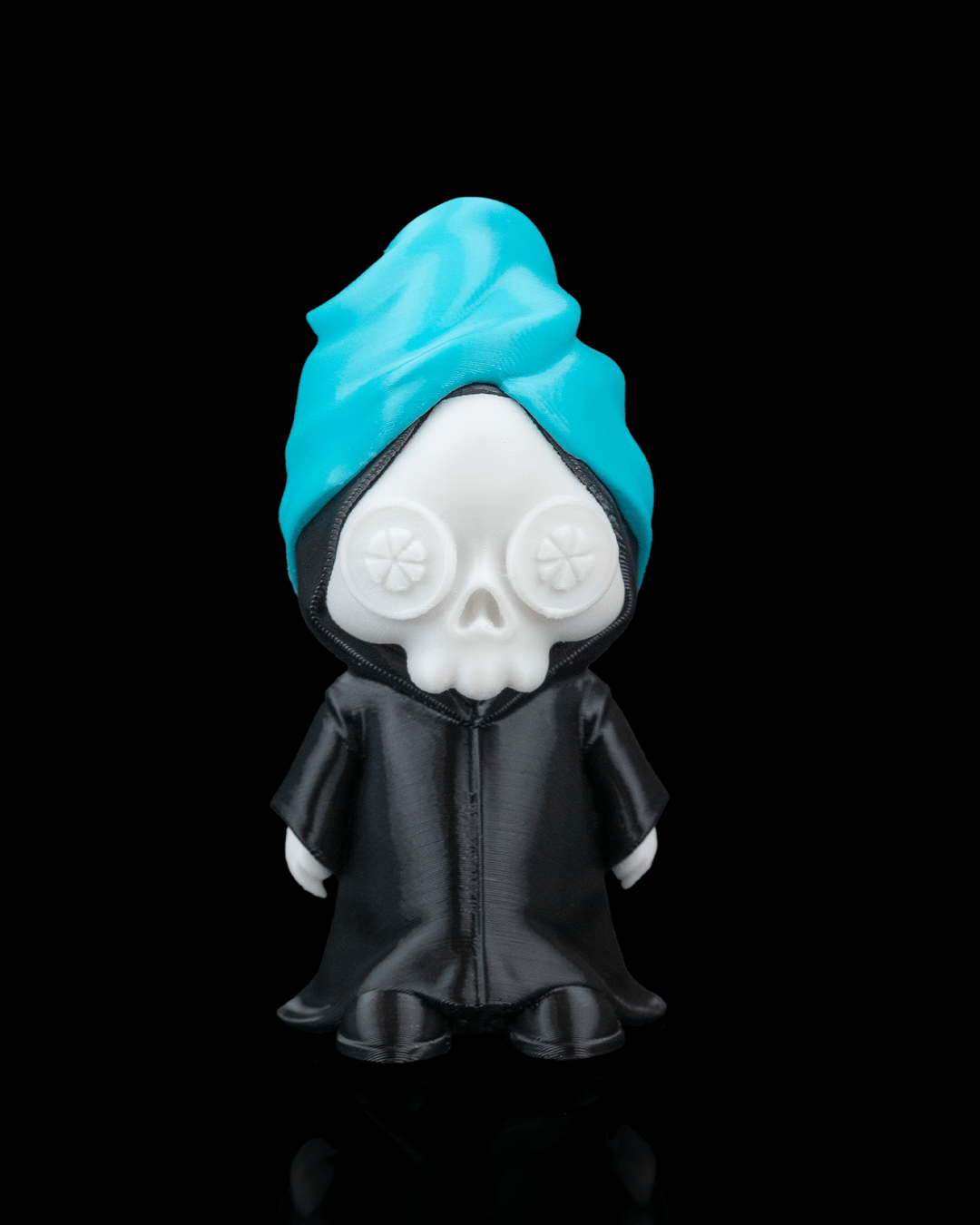 Spa Day Reaper Figurine – Grim Reaper with Towel and Cucumbers | 3D Printed Halloween Collectible | Killer Holidays Collection