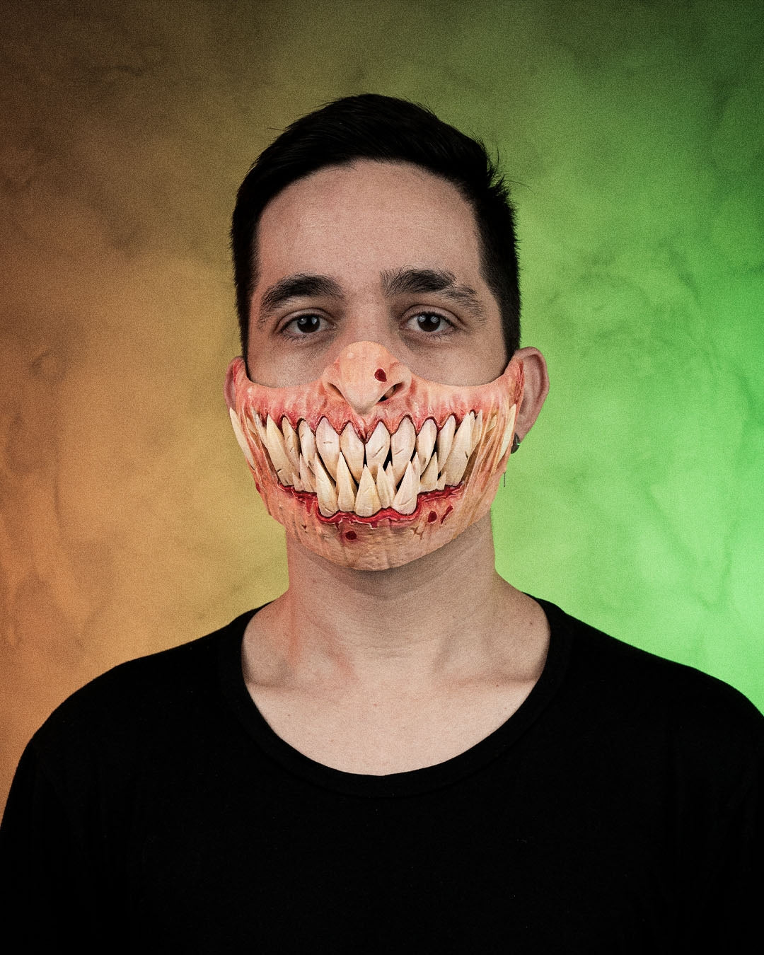 Savage Smile Mask – Creepy Teeth Horror Halloween Mask | 3D Printed Scary Costume Prop | Terrifying Monster Mask (3 Sizes)