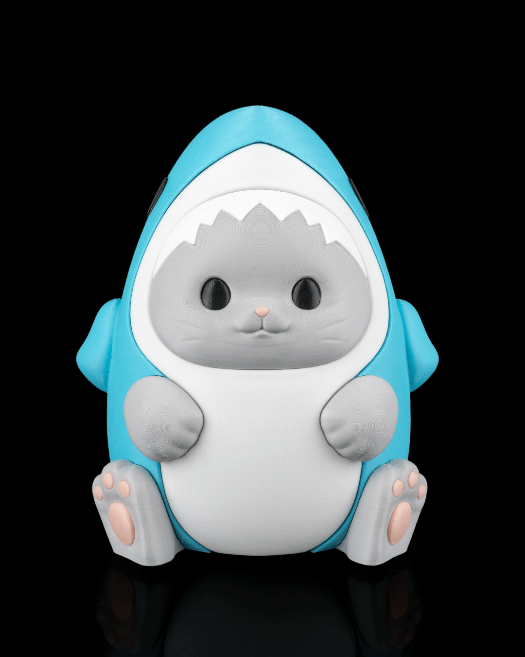 Sharkitty Night Light Cat in Shark Costume LED Lamp