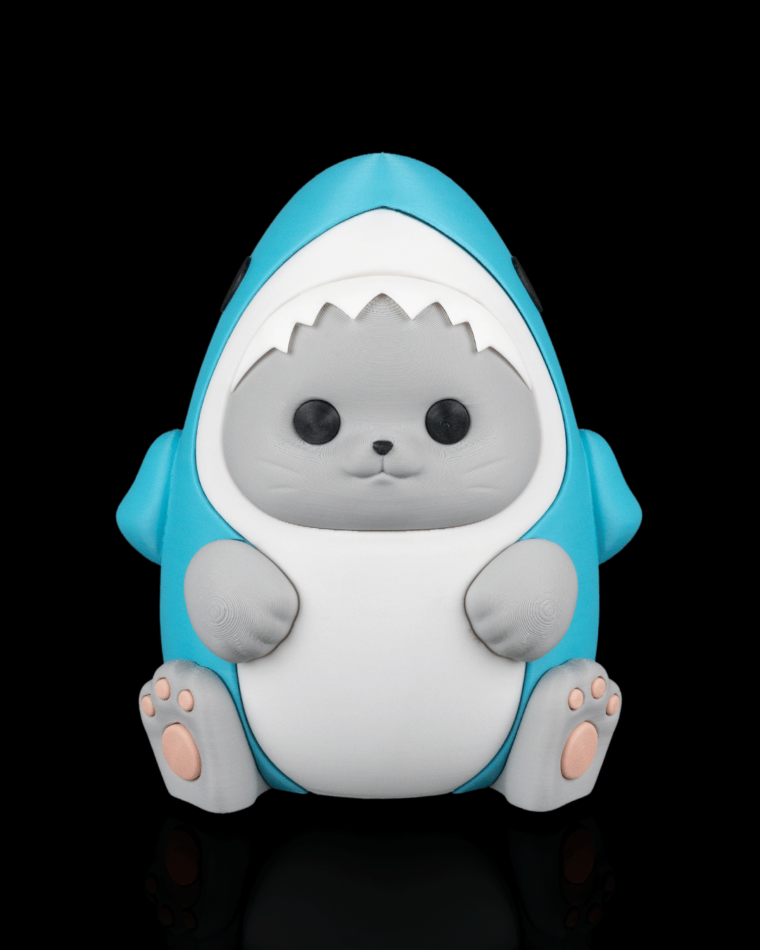 Sharkitty Night Light Cat in Shark Costume LED Lamp