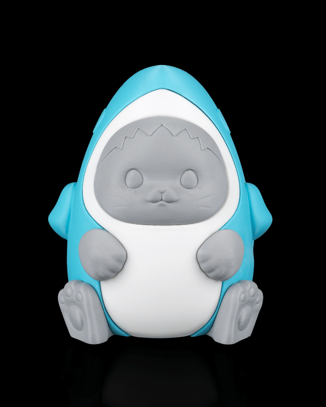 Sharkitty Night Light Cat in Shark Costume LED Lamp